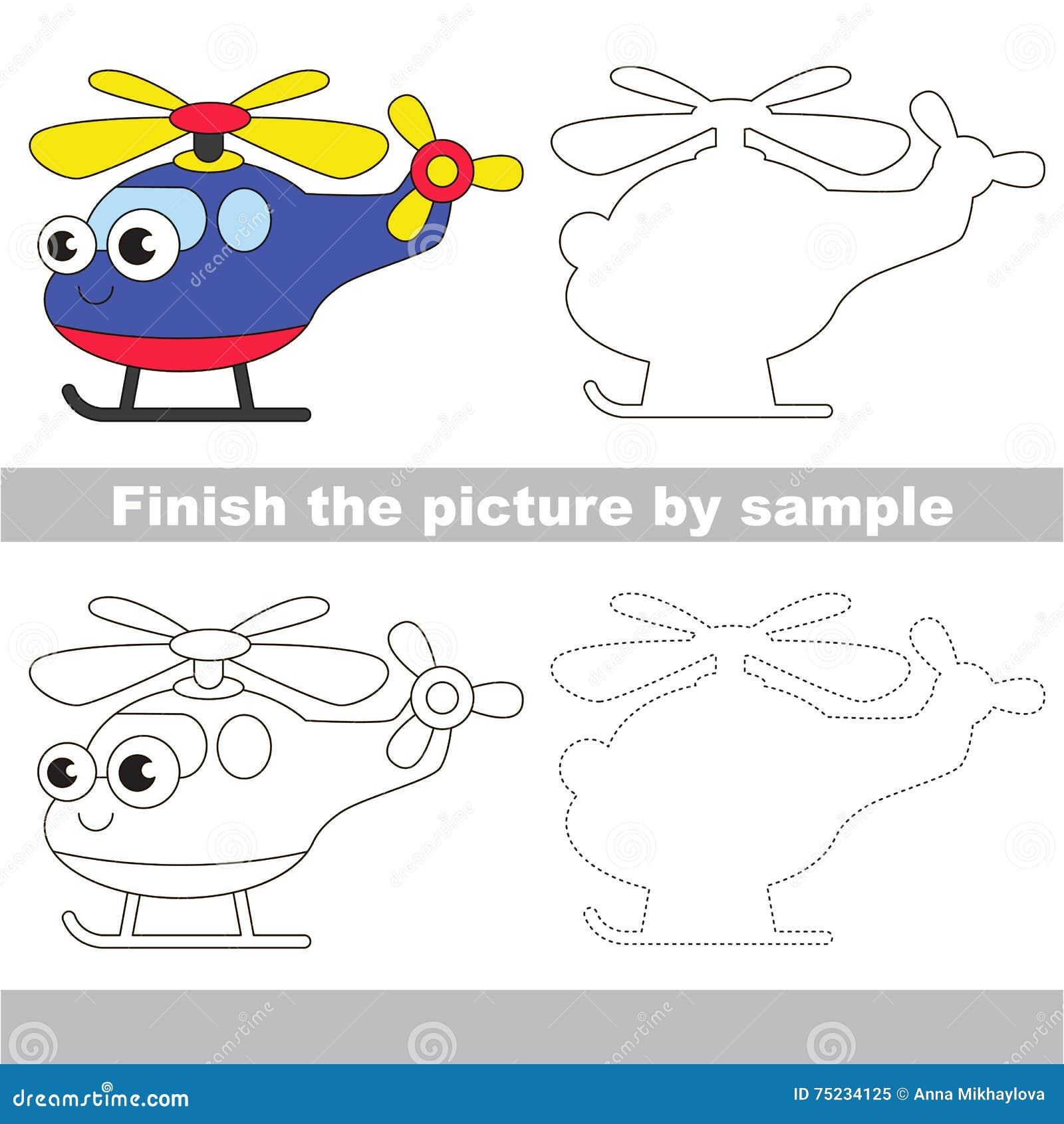 Tutorial de desenho para crianças folhas de educação de nível