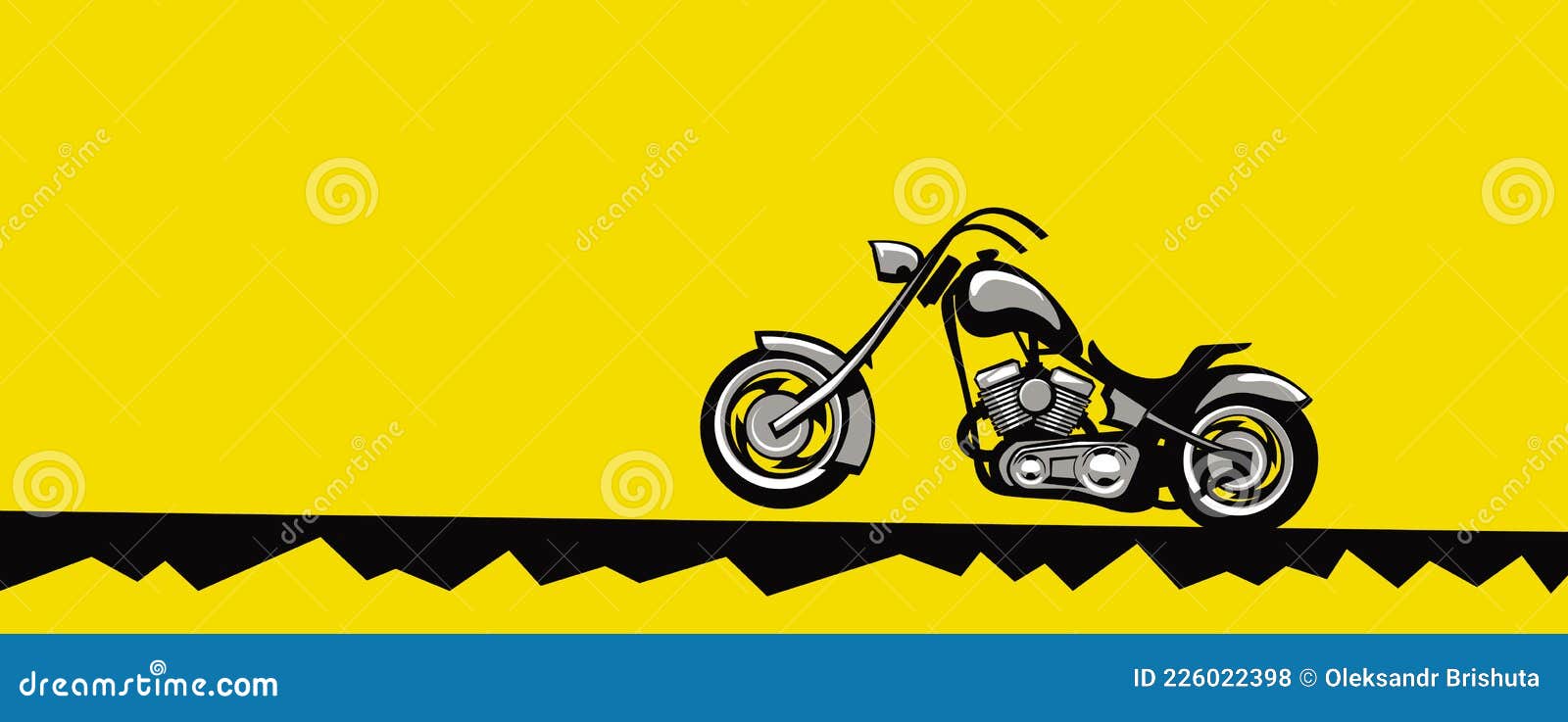 Uma Única Linha Desenho Antiga Motocicleta Retro Helicóptero