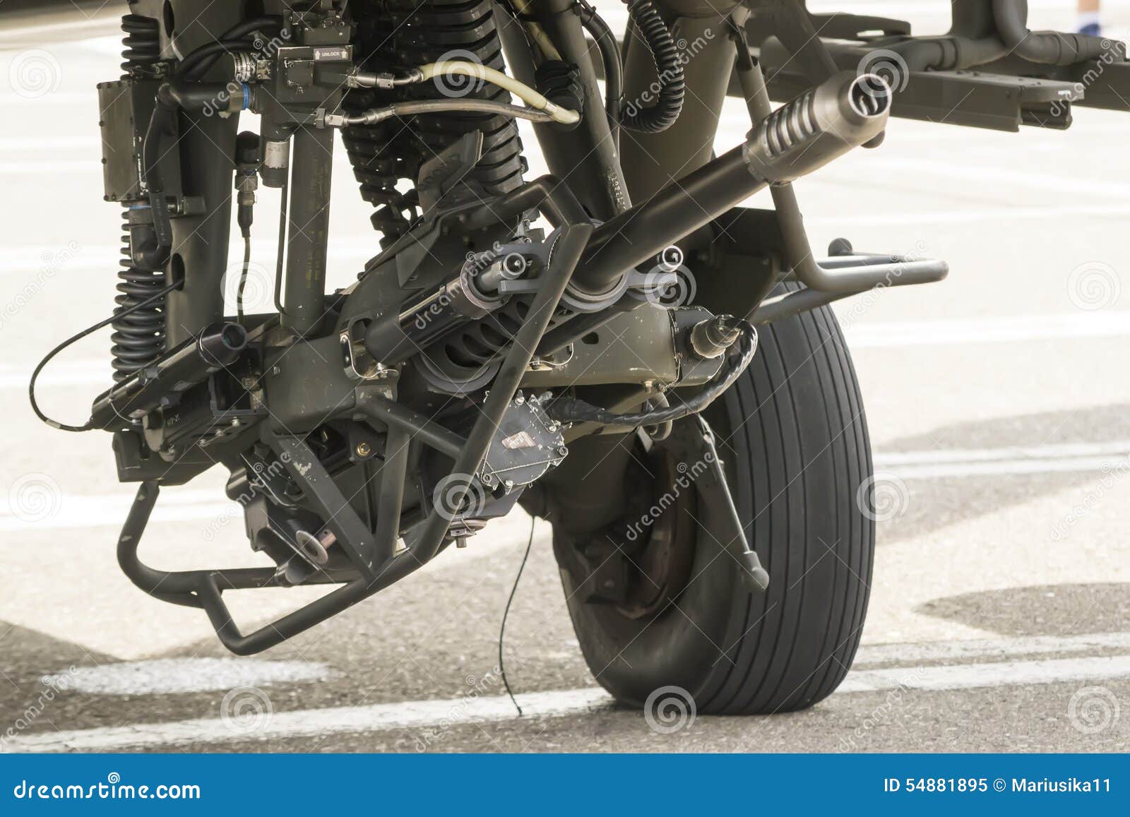 Helicopter chain gun stock image. Image of automatic 54881895