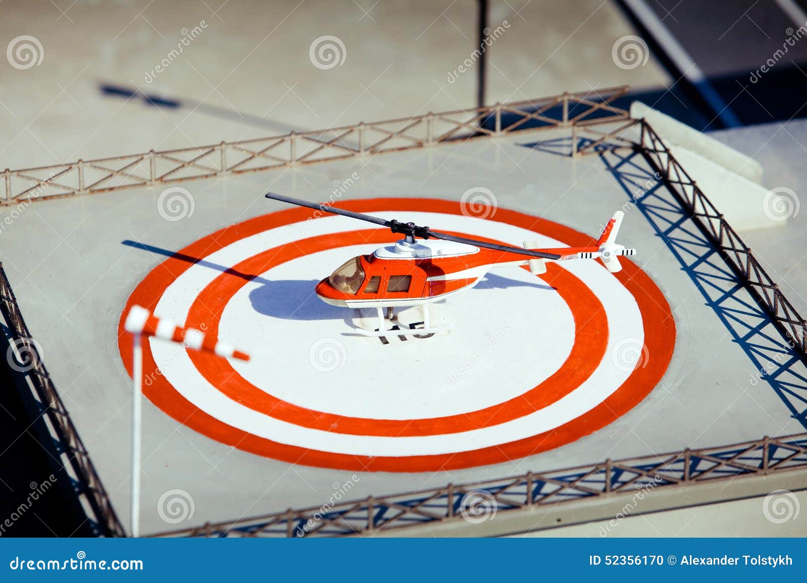 helicopter on heliport