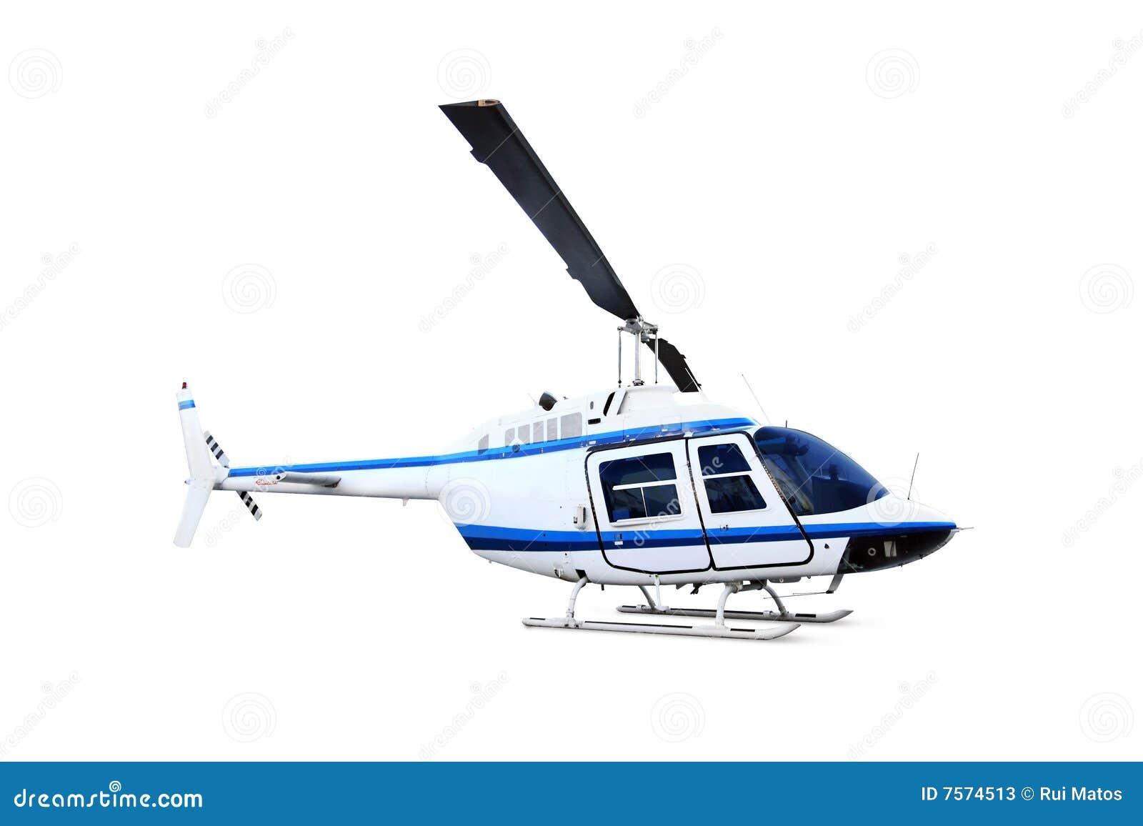 helicopter  on white