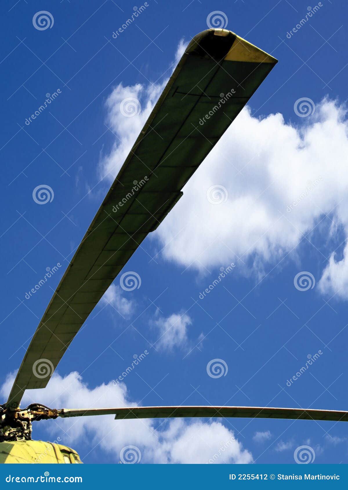 Helicopter propeller stock photo. Image of blue, flying 2255412