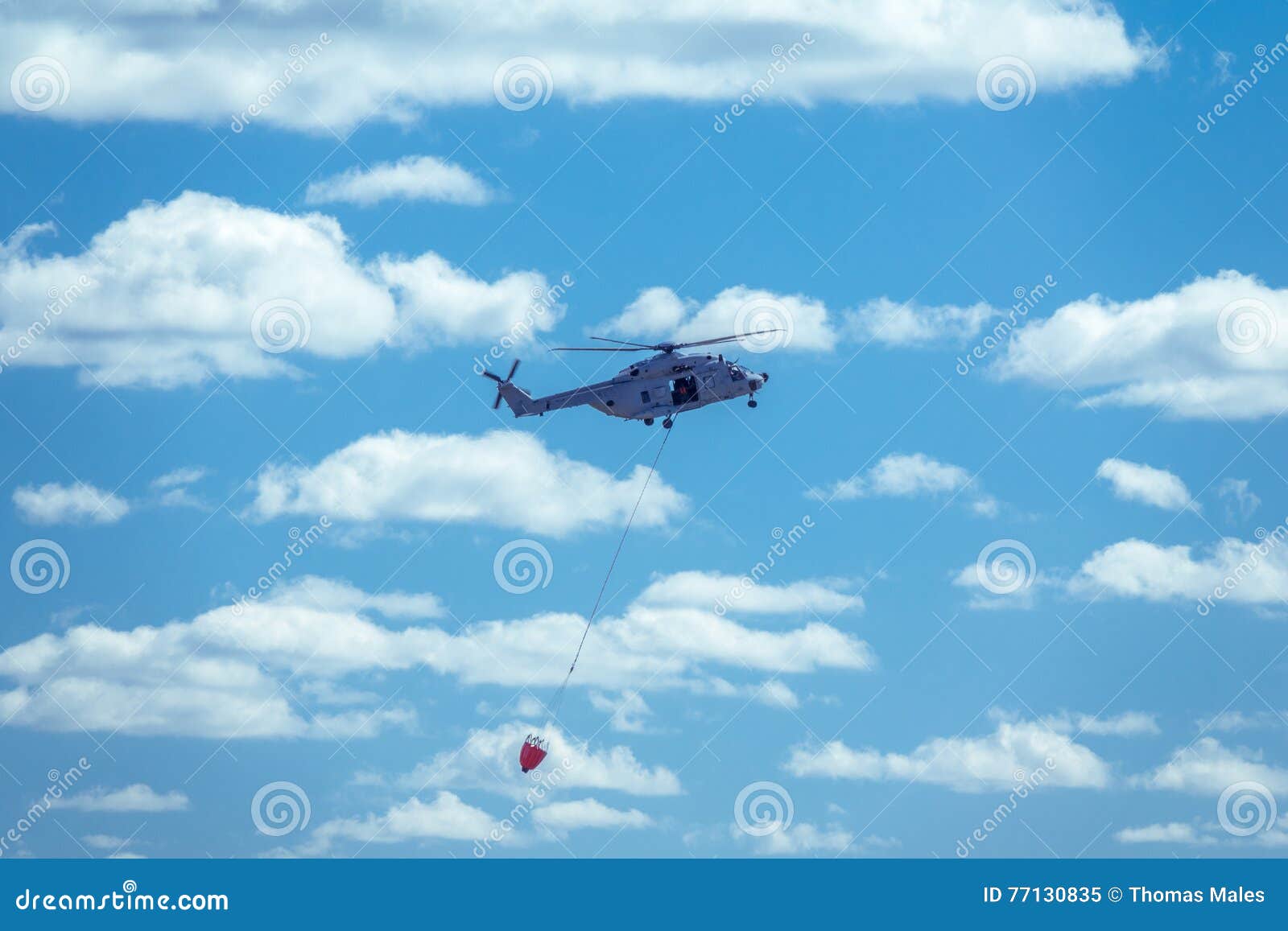 Helicopter Transporting Water Editorial Image Image of laterally