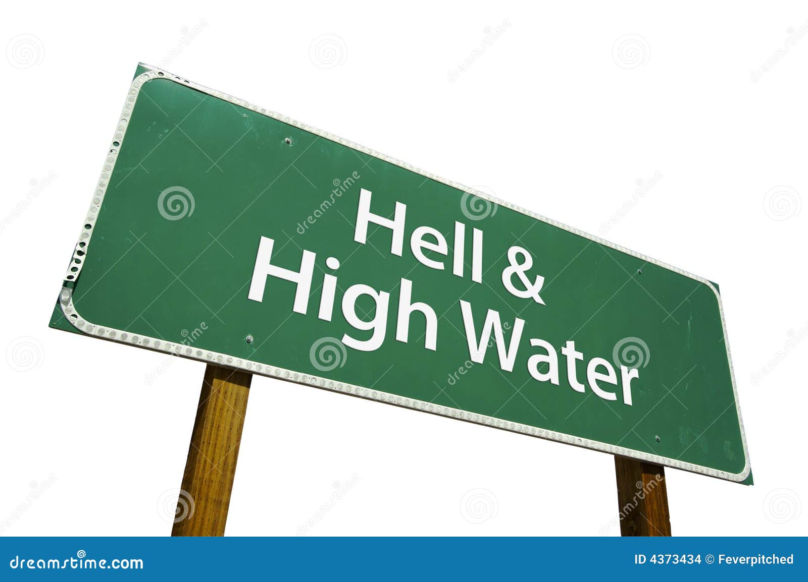 hell & high water road sign
