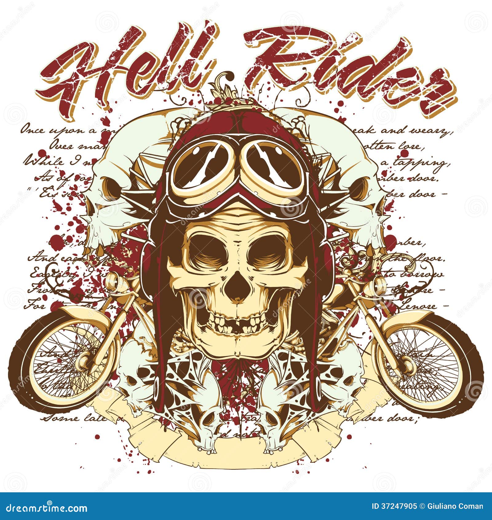 Hell rider stock vector. Image of illustration, outlaw - 37247905