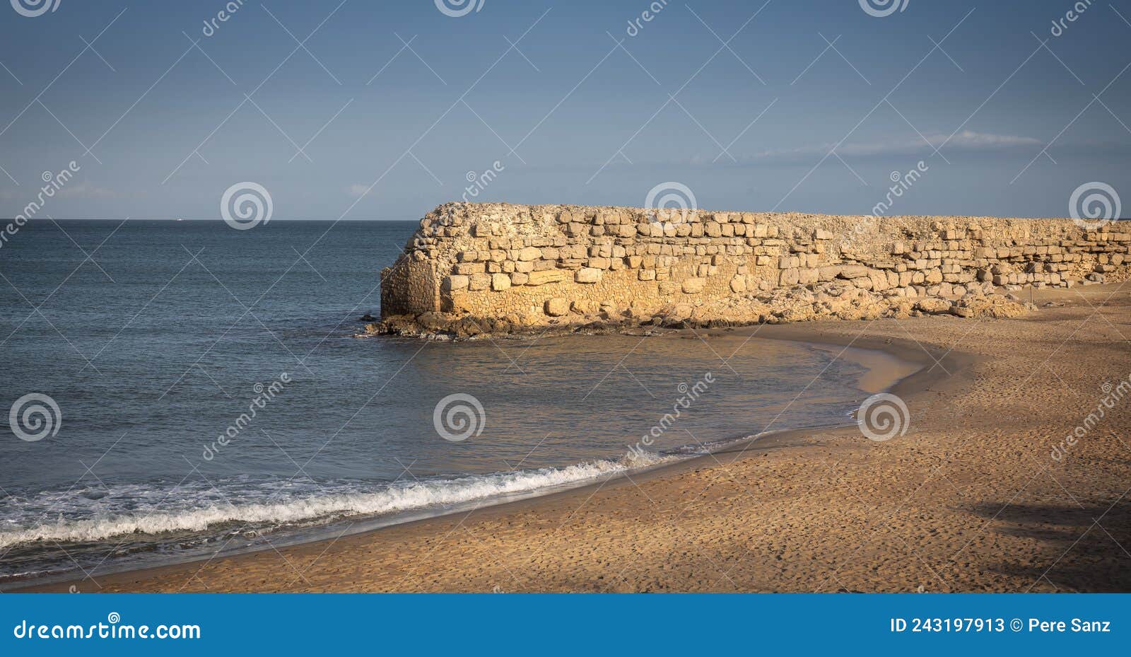 hellenistic pier in l`escala, empuries