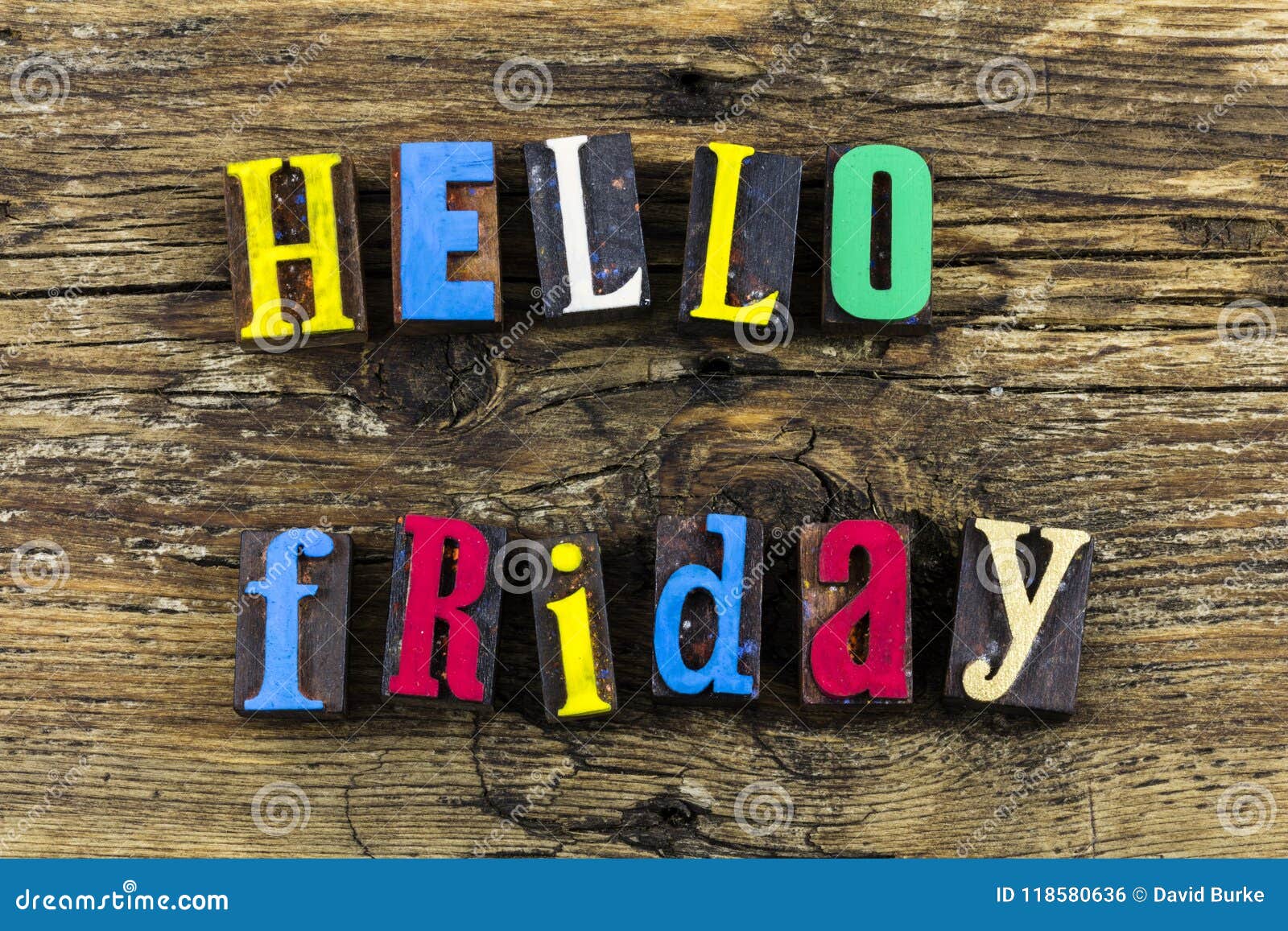 Hello Friday Weekend Fun Party Time Friends Friendship Stock Photo ...