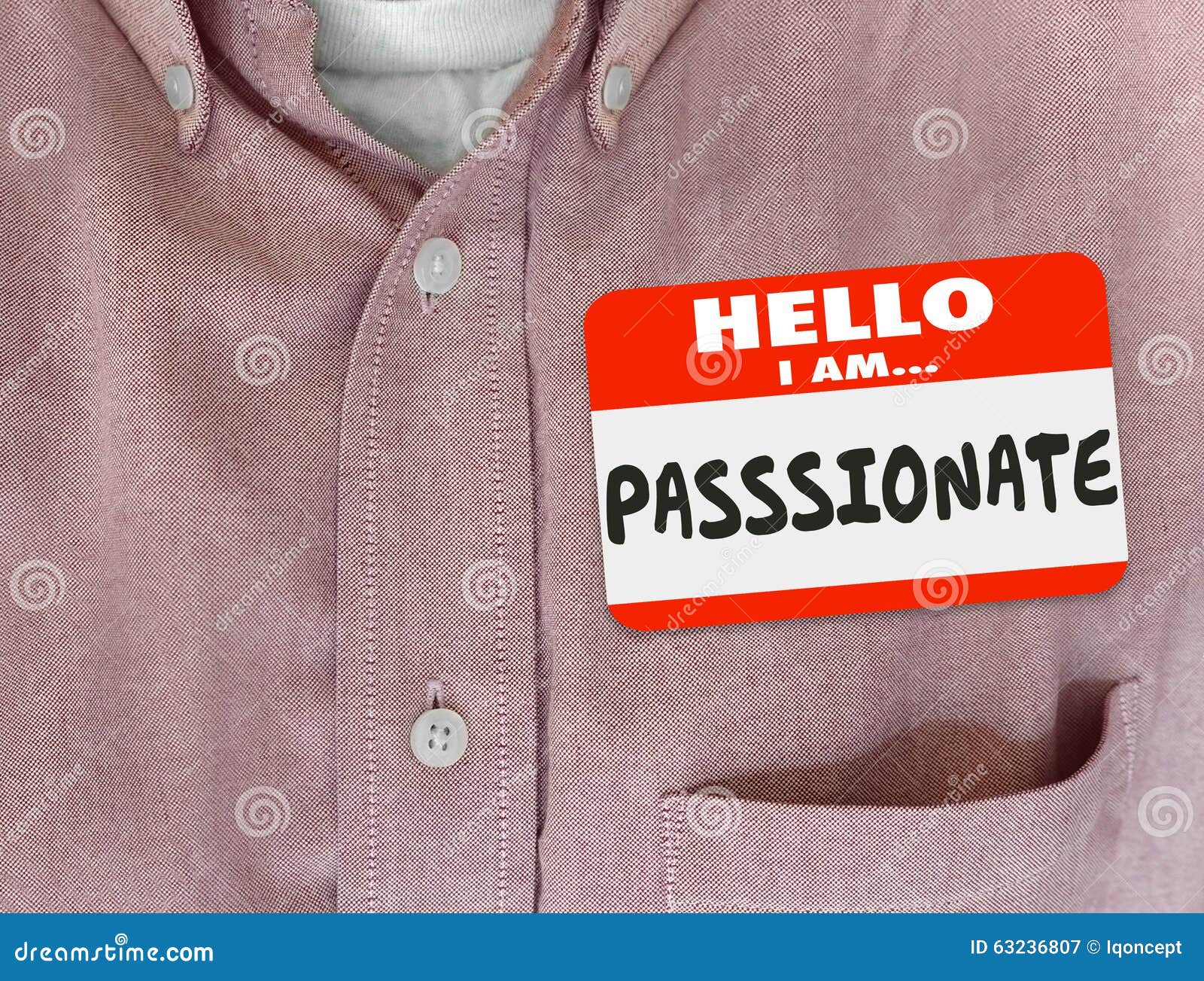 hello i am passionate red nametag shirt caring dedicated ambitious eager employee