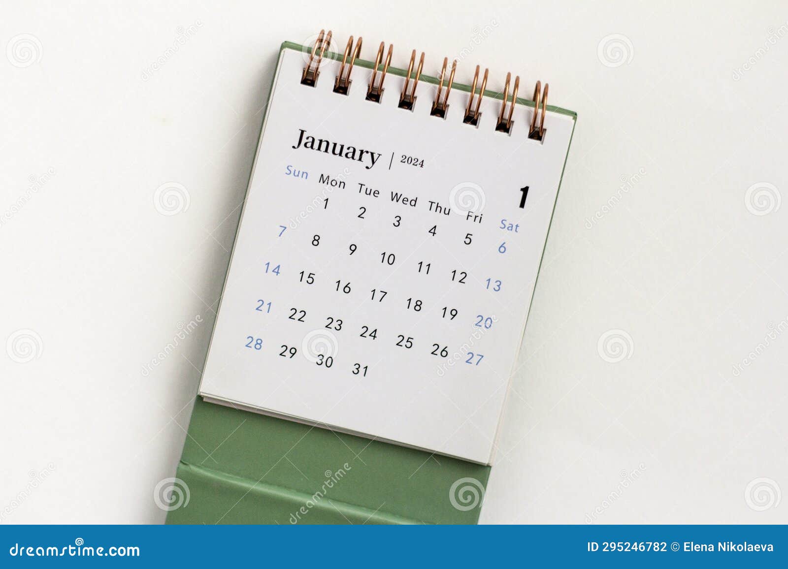 Hello January Calendar January 2024 On Stock Photo 2362344897