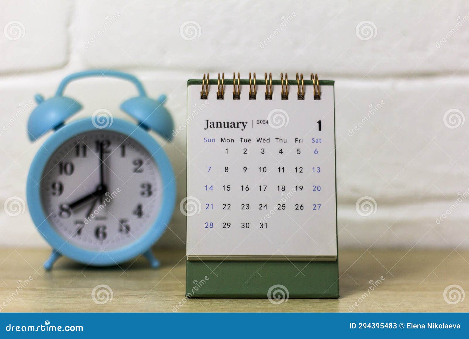 Hello January Calendar January 2024 On Stock Photo 2362344897