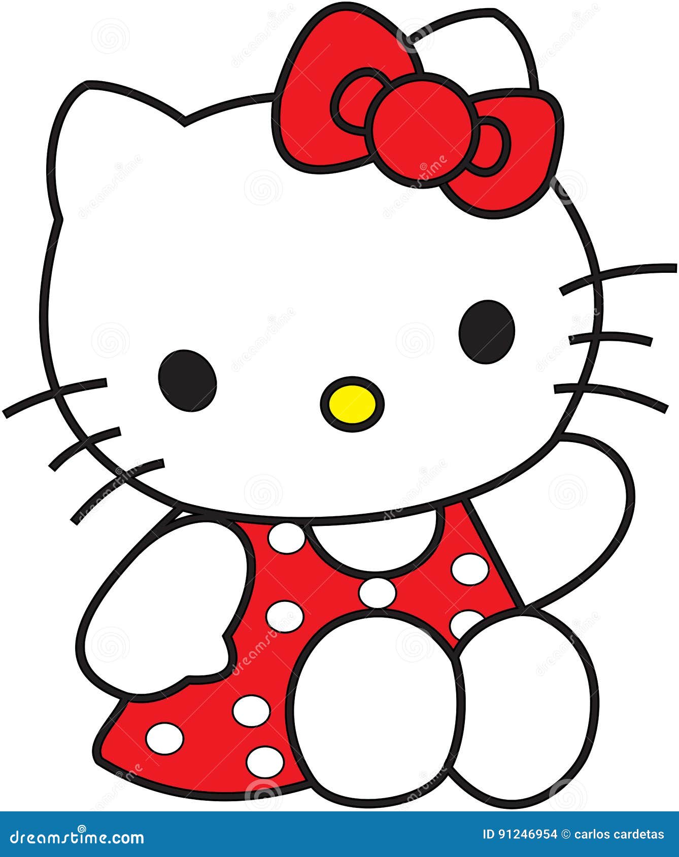 Red hello kitty spinrite portable