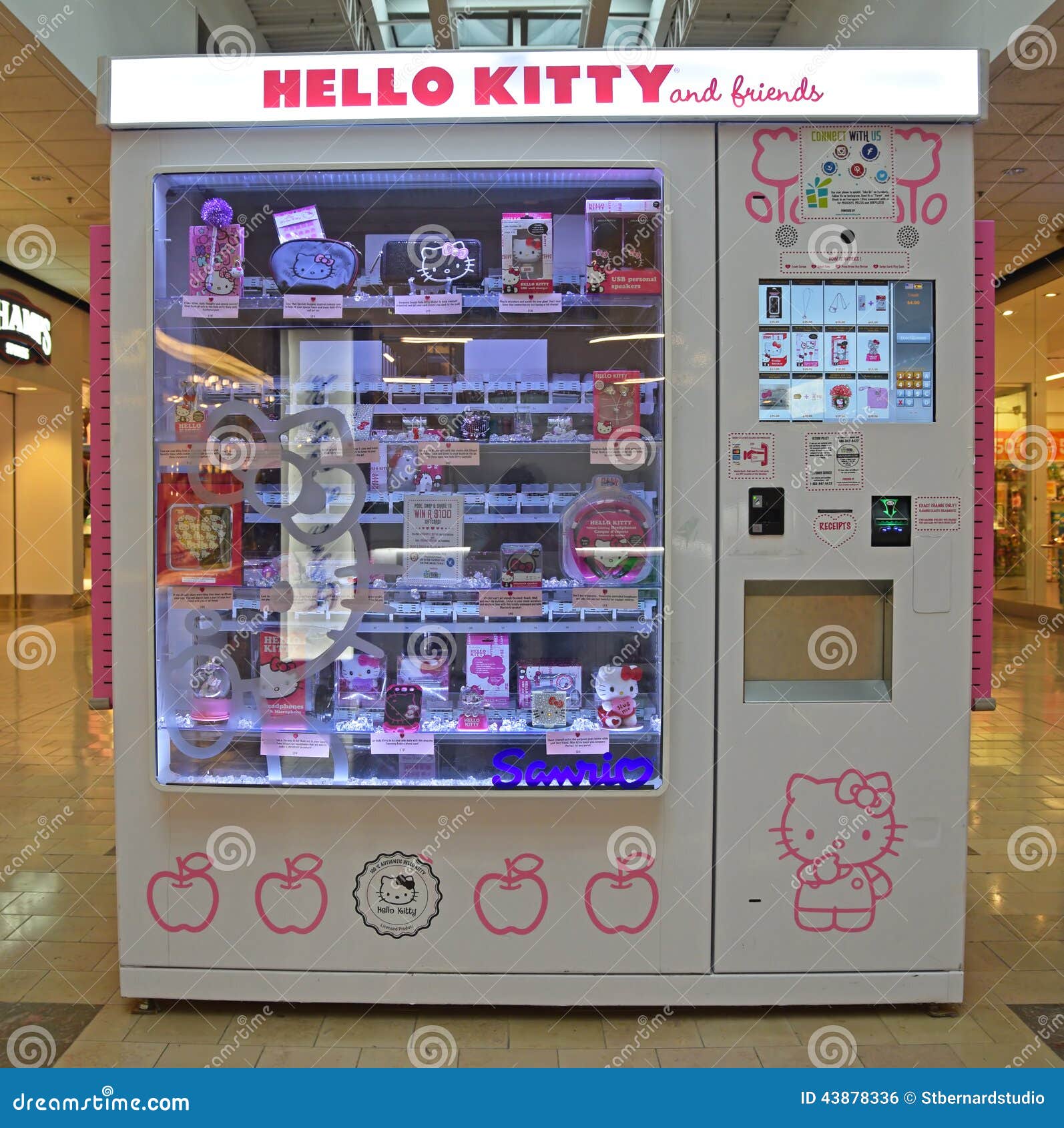 Hello Kitty Vending Machine Editorial Image | CartoonDealer.com #43878336