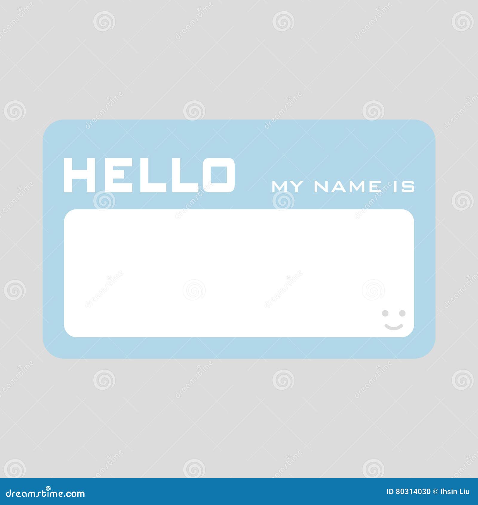 Hello My Name is Tag. stock illustration. Illustration of paper ...