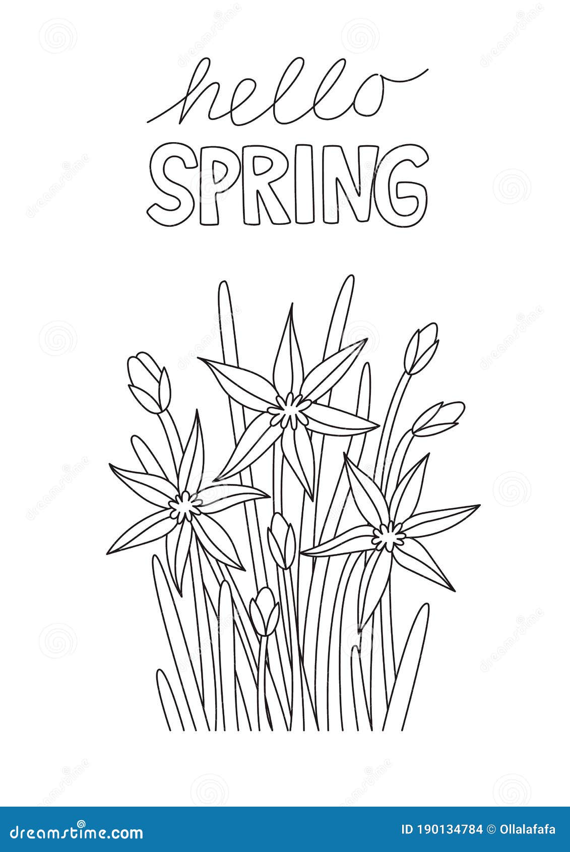 hello-spring-coloring-page-stock-vector-illustration-of-adult-190134784