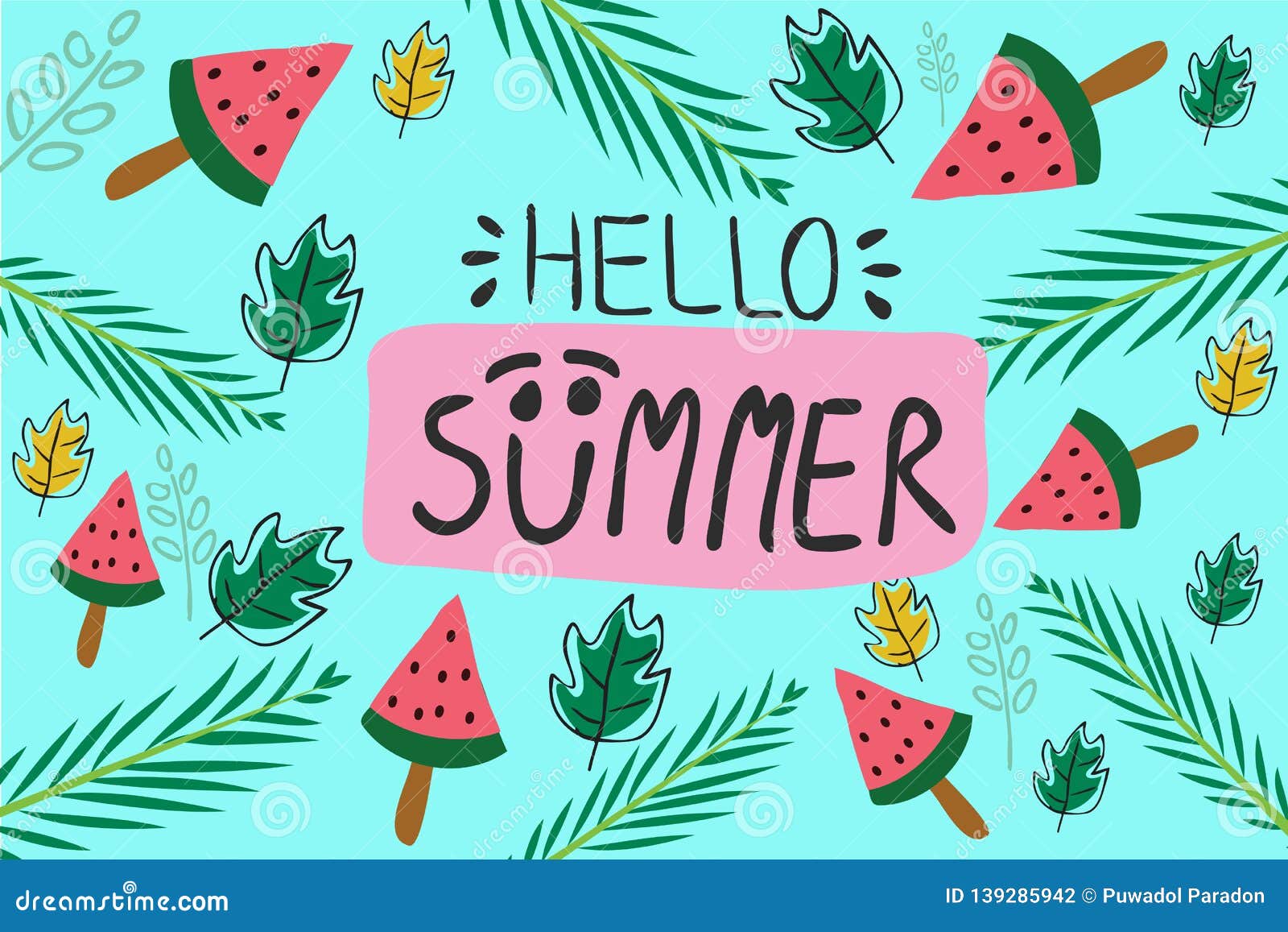 Hello Summer Banner Holiday Logo. Trendy Texture. Summer Wallpaper. Happy Summer Day Stock Vector - Illustration of greeting, abstract: 139285942 Hello Summer Banner Holiday Logo. Trendy Texture. Summer Wallpaper. Happy Summer Day Stock Vector - Illustration of greeting, abstract: 139285942
