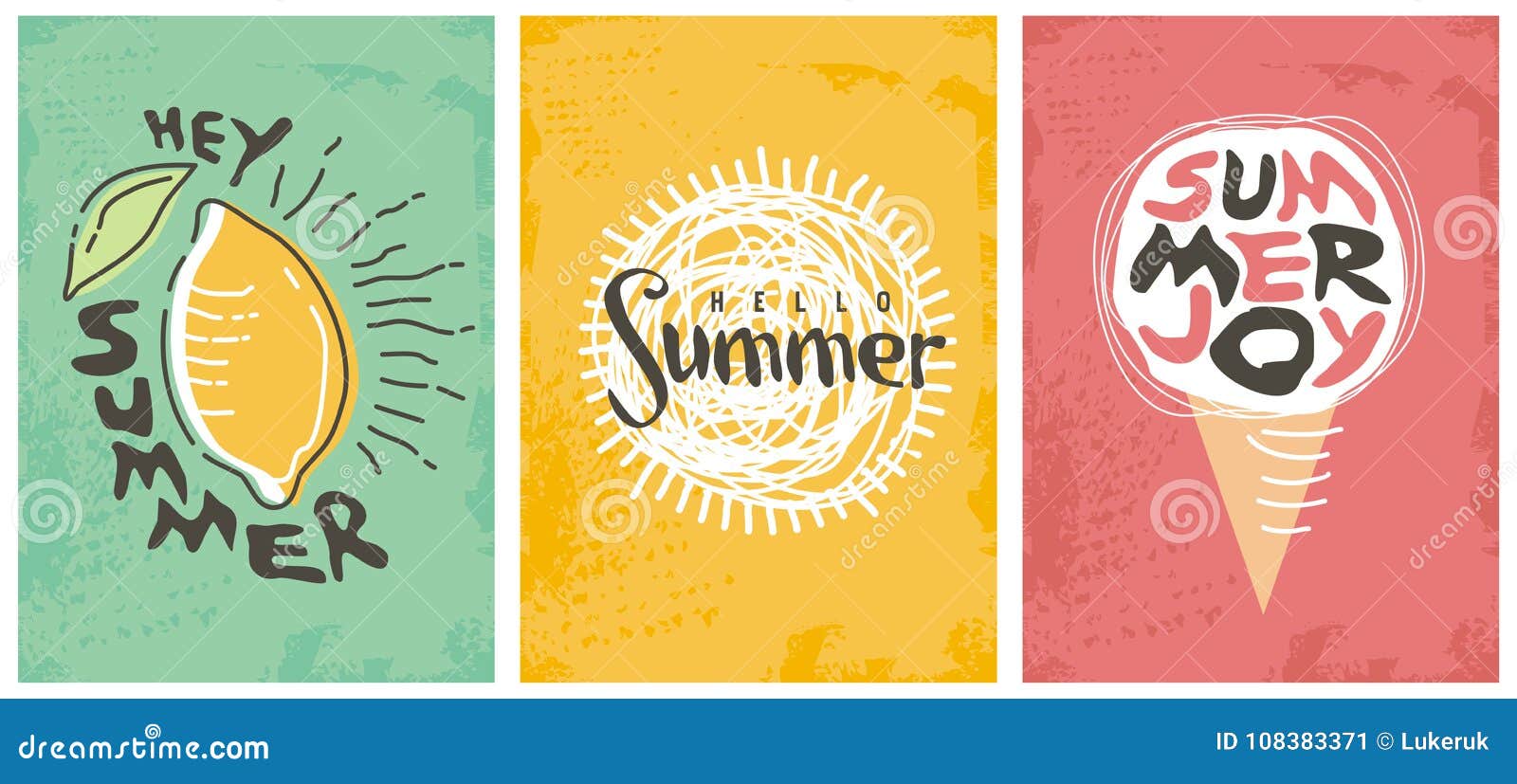 hello summer seasonal banners collection