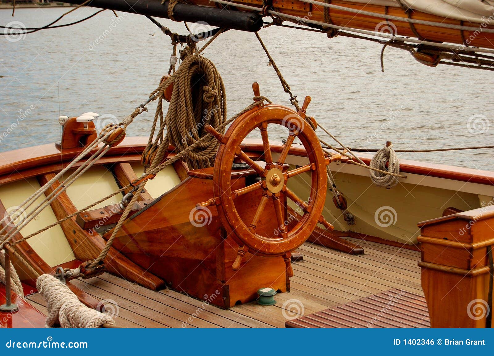 Helm Station Pride Of Baltimore Ii Stock Photo Image Of Command Steering