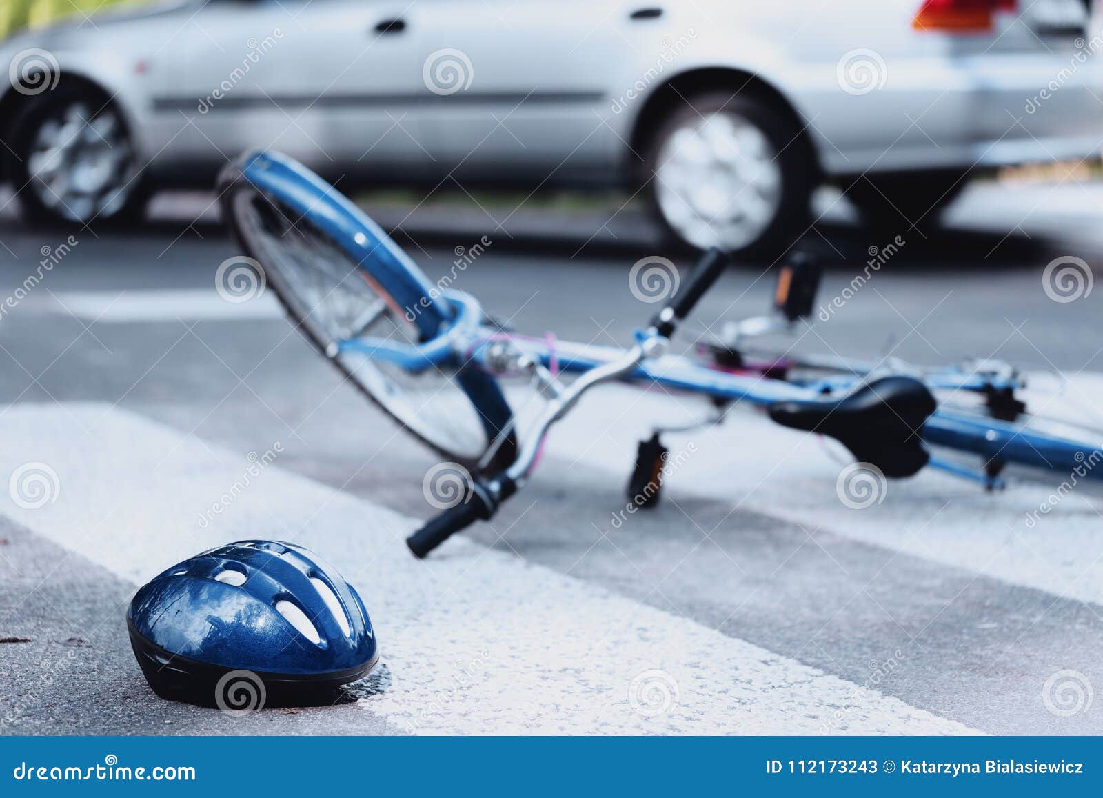 cyclist hit on pedestrian crossing