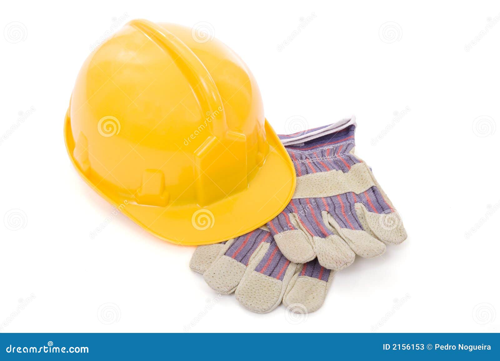 Helmet and gloves_01 stock image. Image of construction 2156153