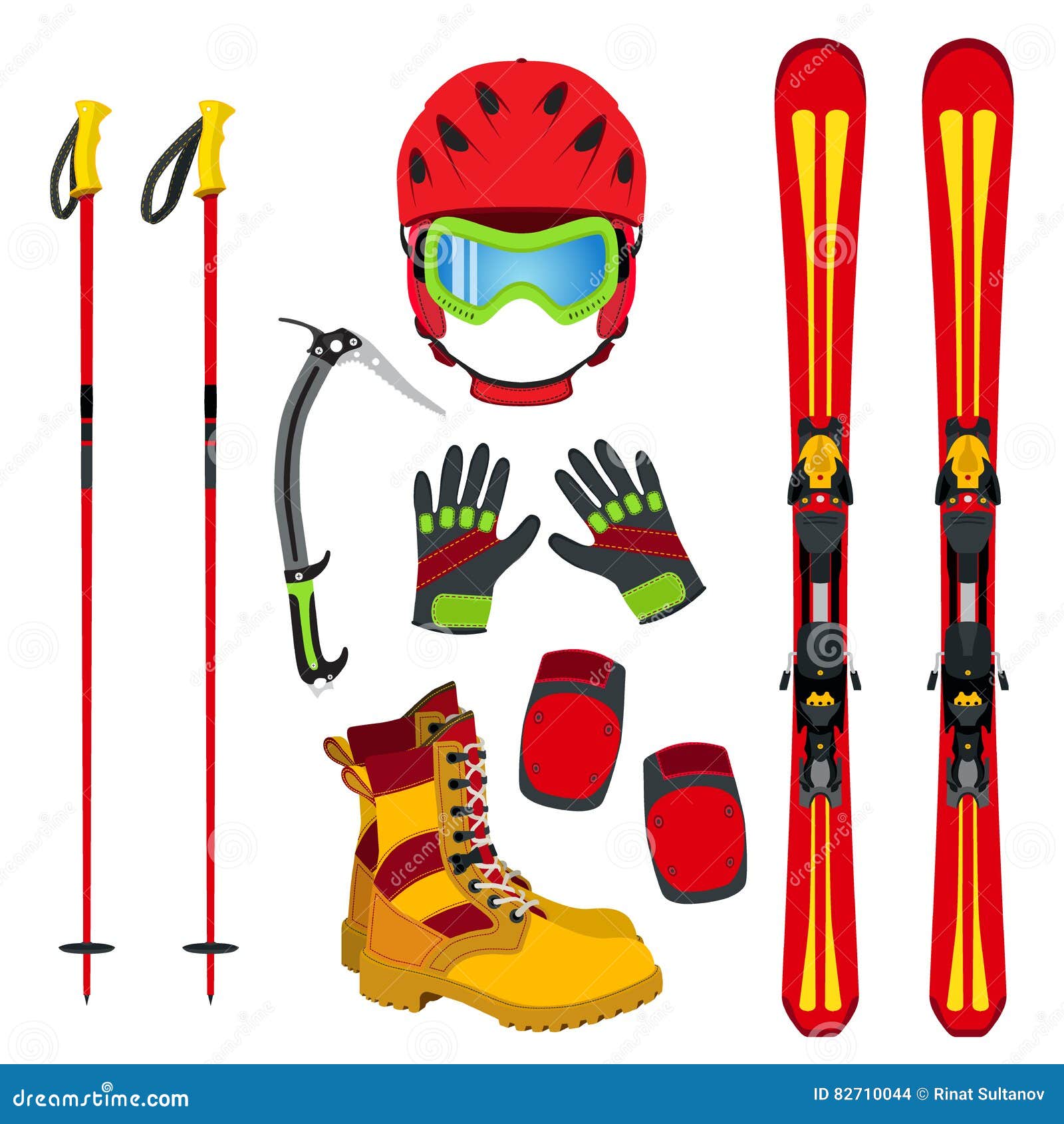 Ice skiing equipment clearance