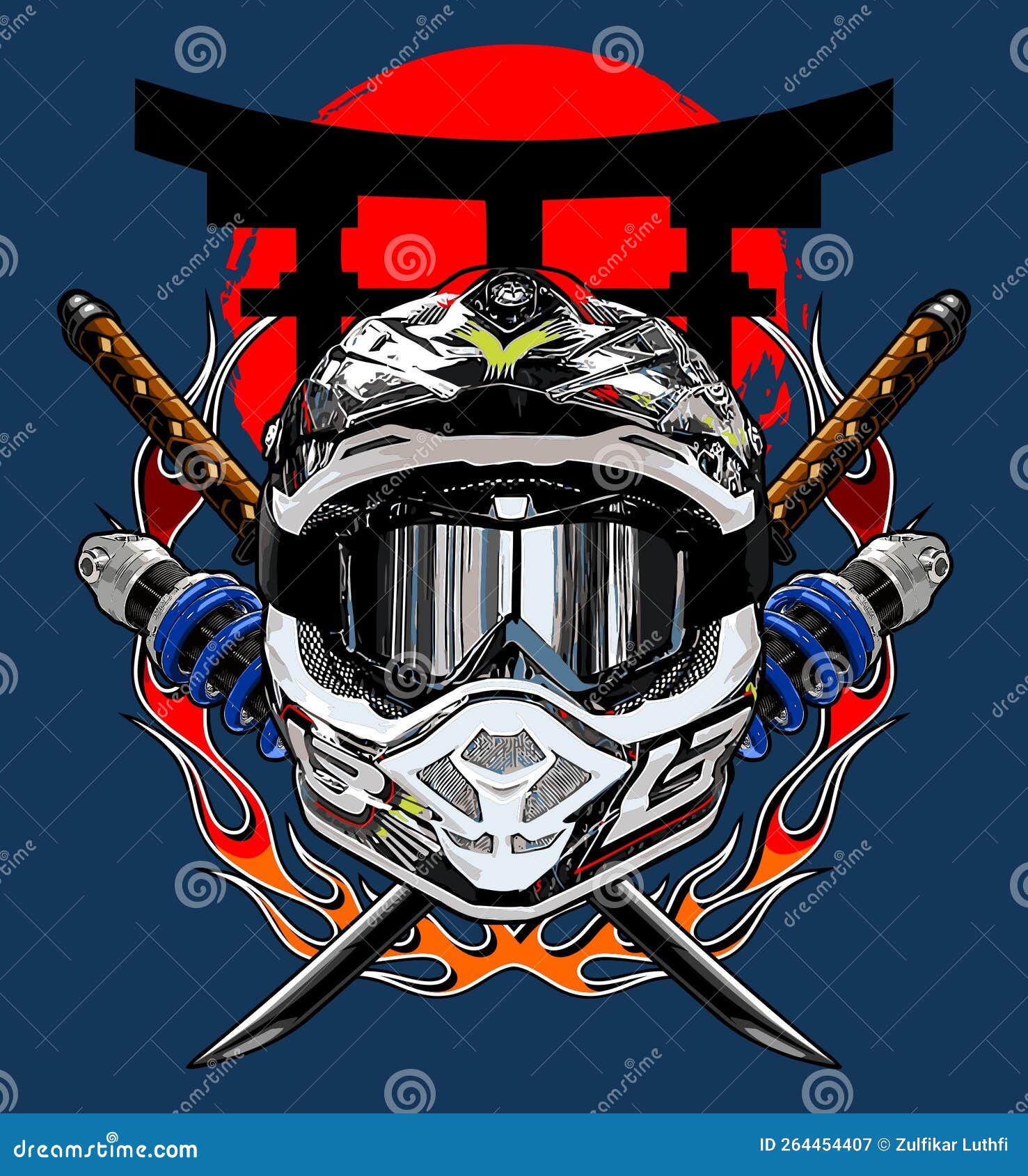 Helmet for graphic design stock vector. Illustration of gear 264454407