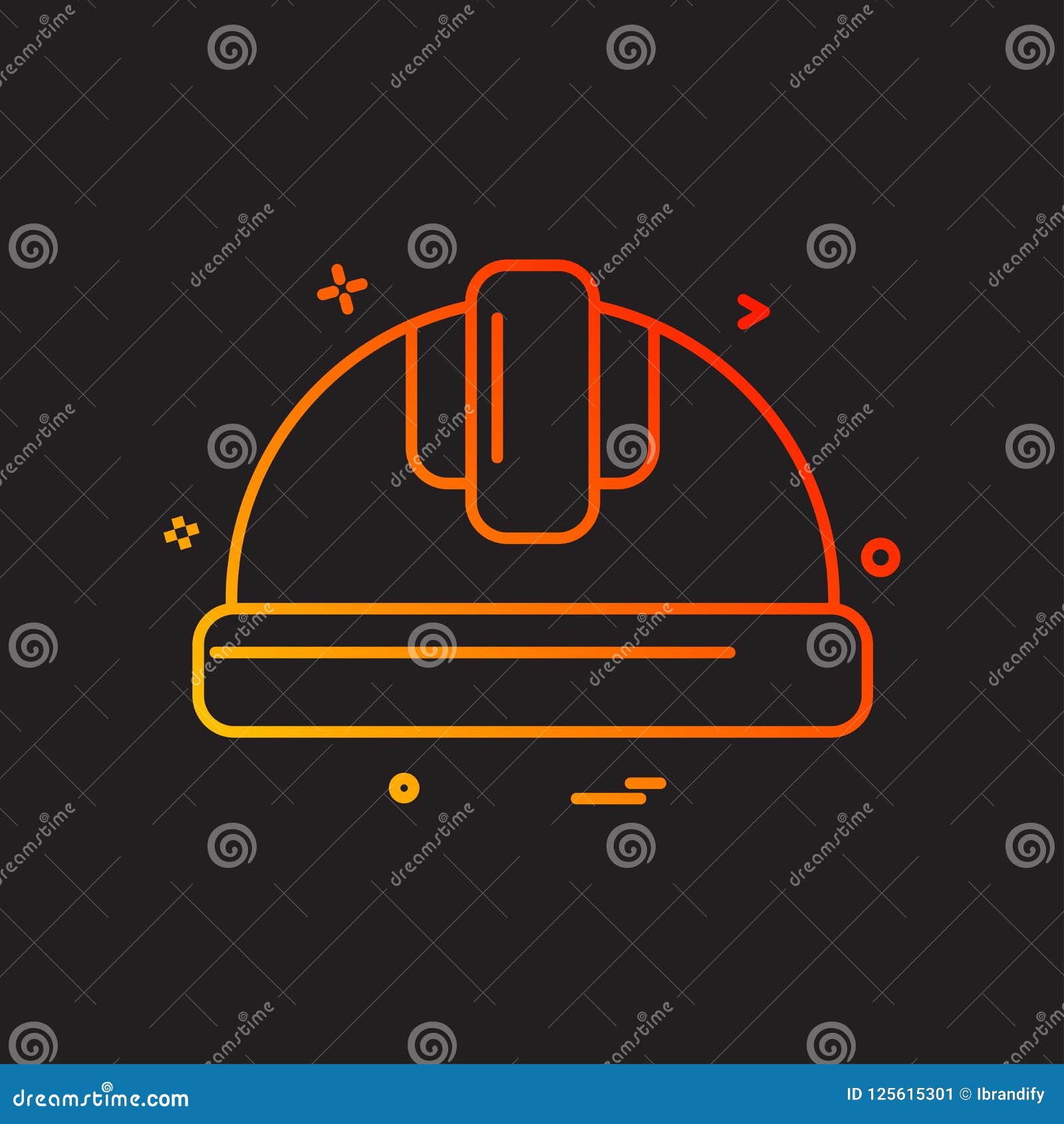 helmet labor icon  