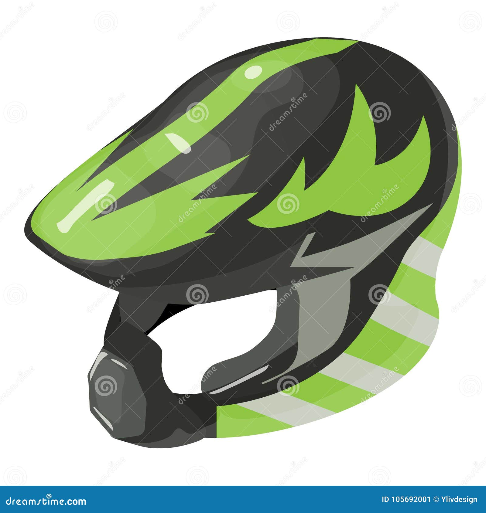 Download Helmet Motorcycle Icon, Isometric 3d Style Stock Vector - Illustration of design, motorbike ...