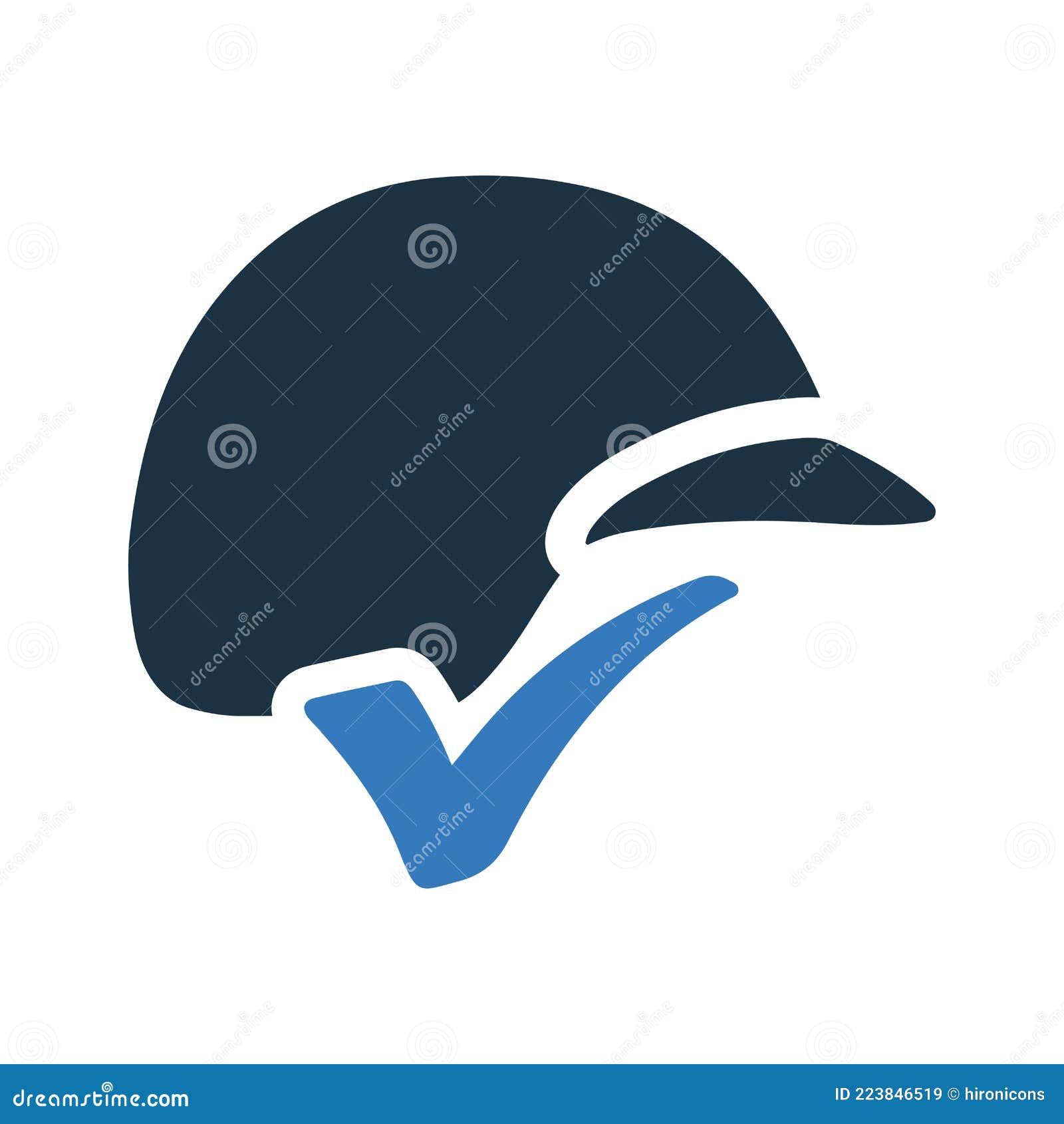 Helmet As Protective Head Covering Isolated On White Background Vector