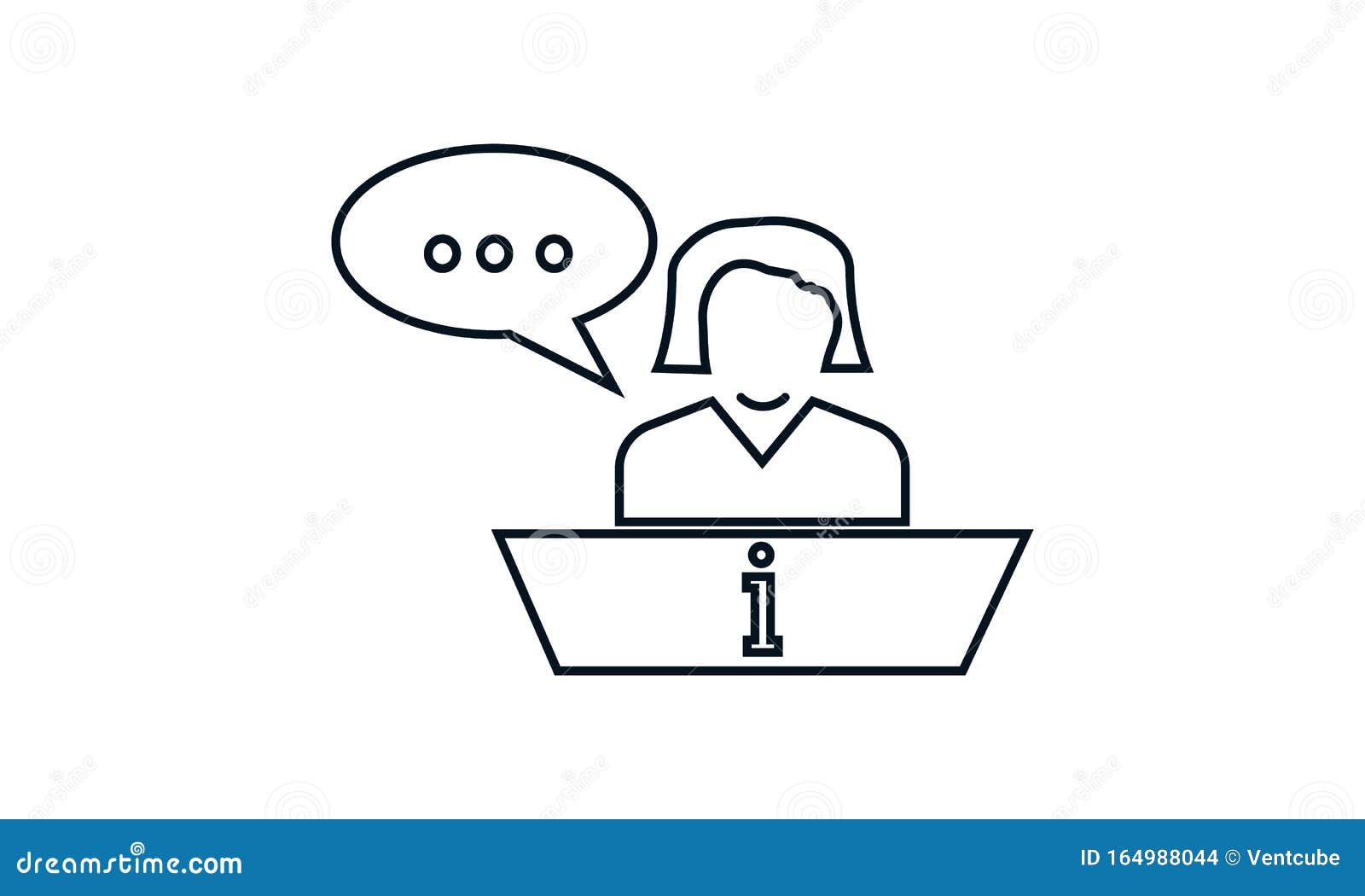 Help Desk Icon Concept Customer Service Vector Icon Used For