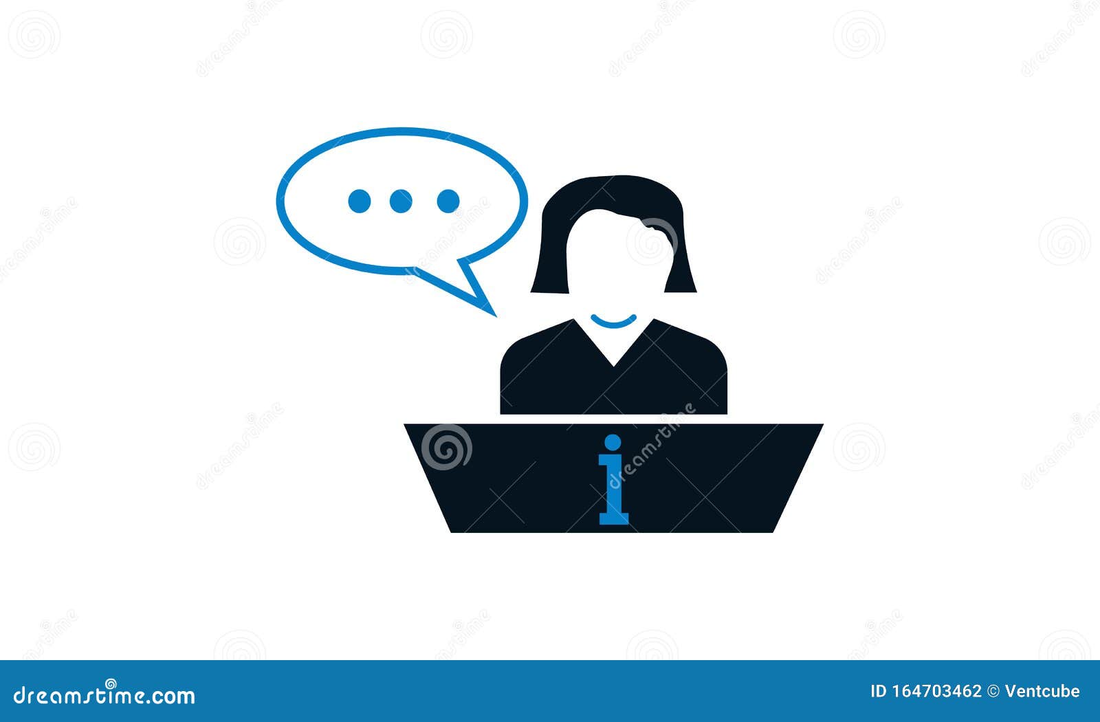 Help Desk Icon Concept Customer Service Vector Icon Used For