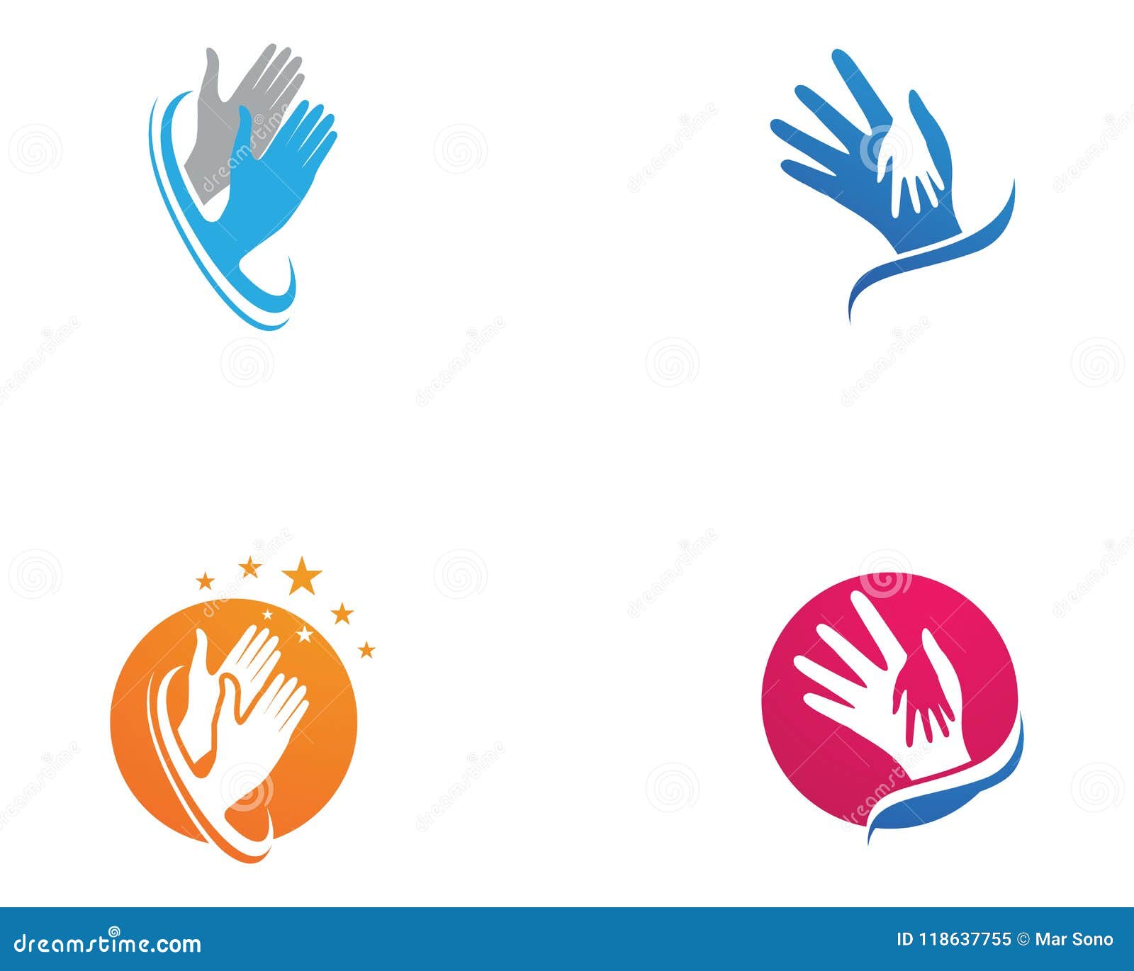 Help Hand Logo and Vector Template Symbols Stock Vector - Illustration ...