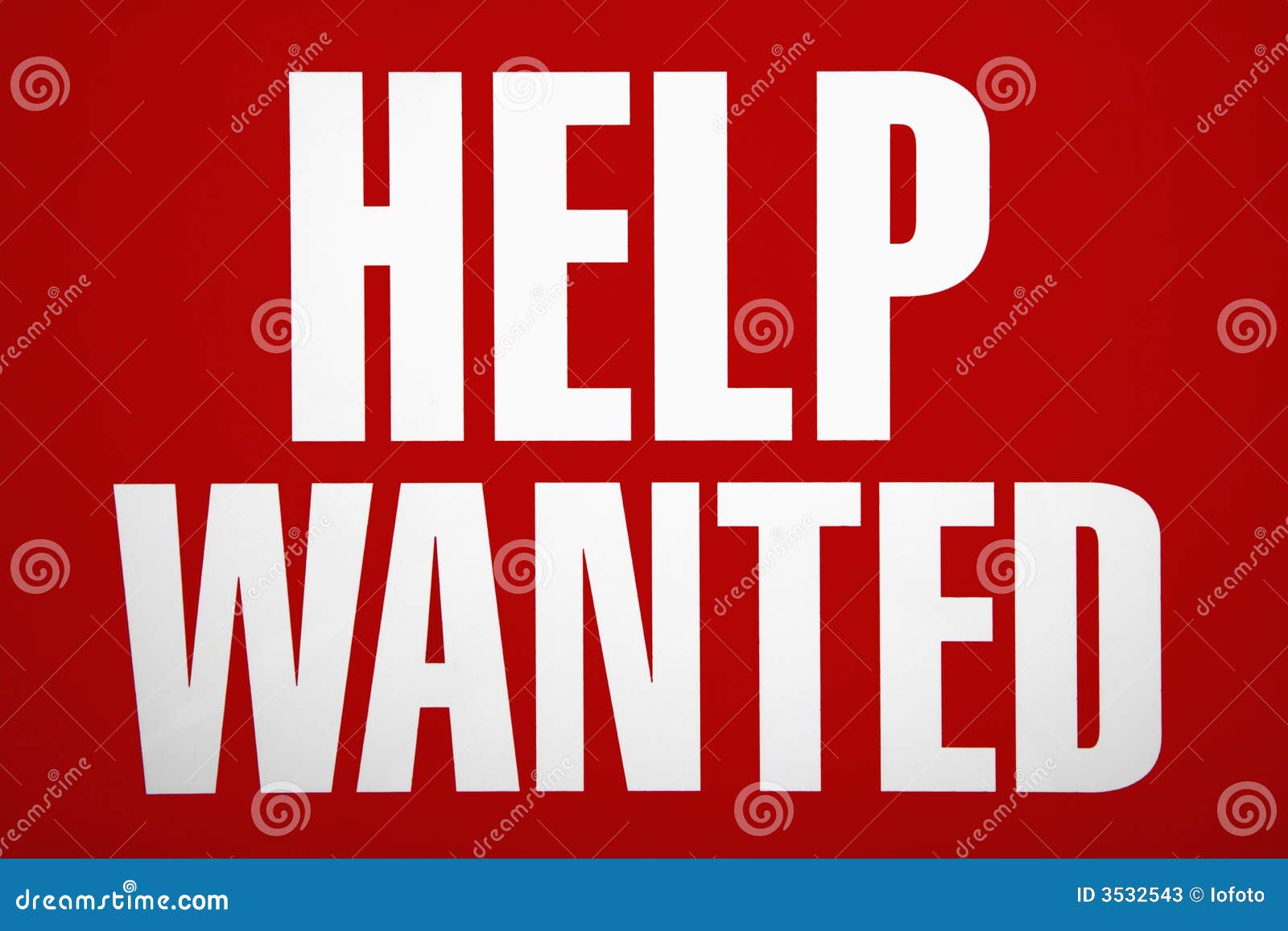 help wanted sign.