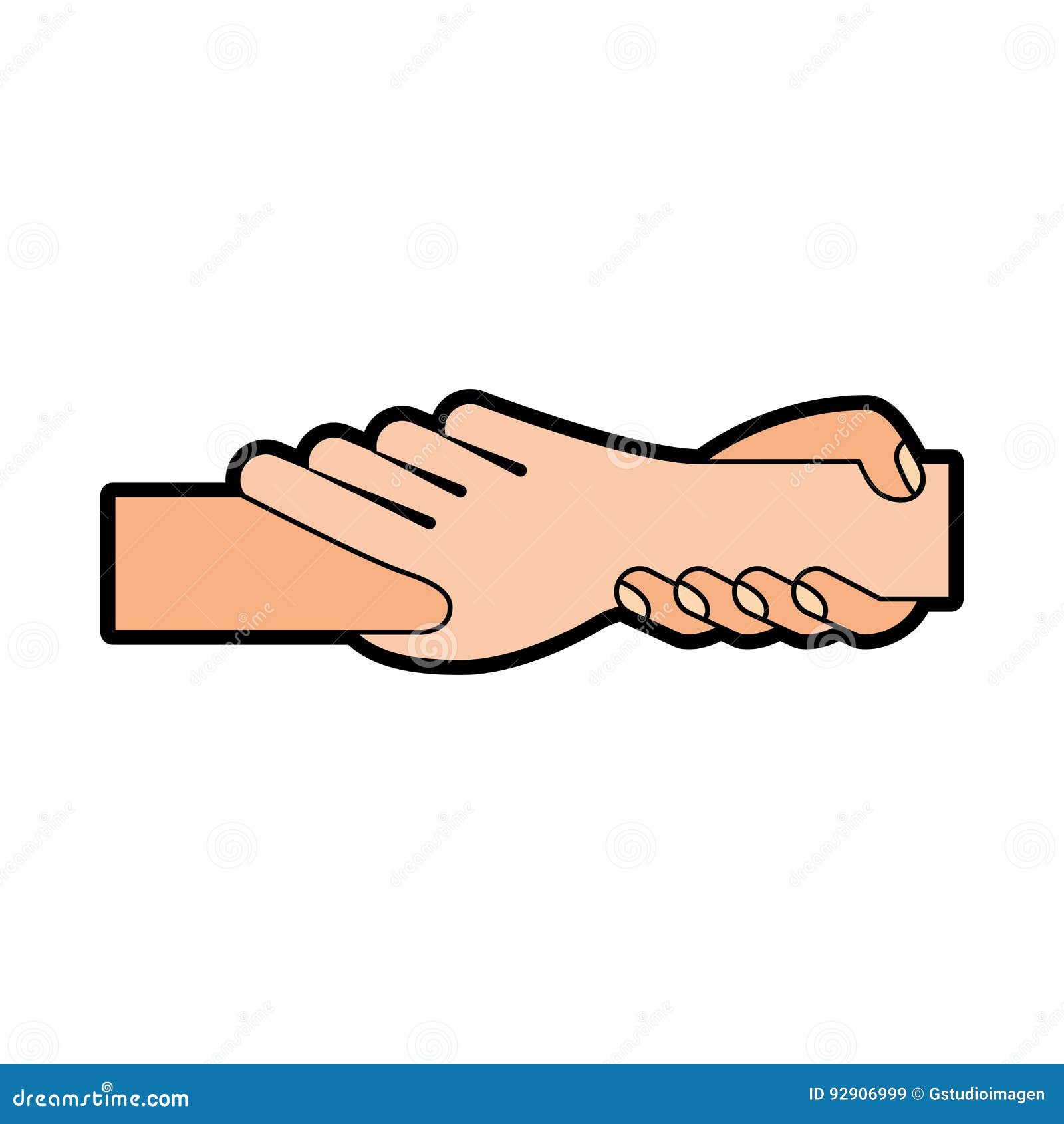 Helping hands human icon stock vector. Illustration of assistance ...