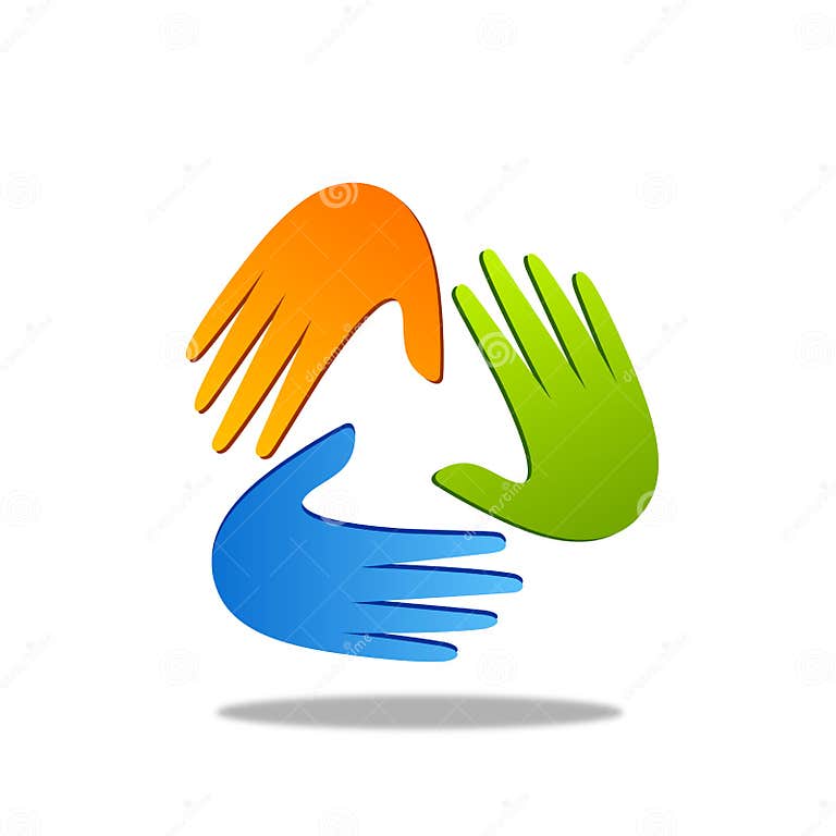 Helping hands logo design stock vector. Illustration of friendship ...