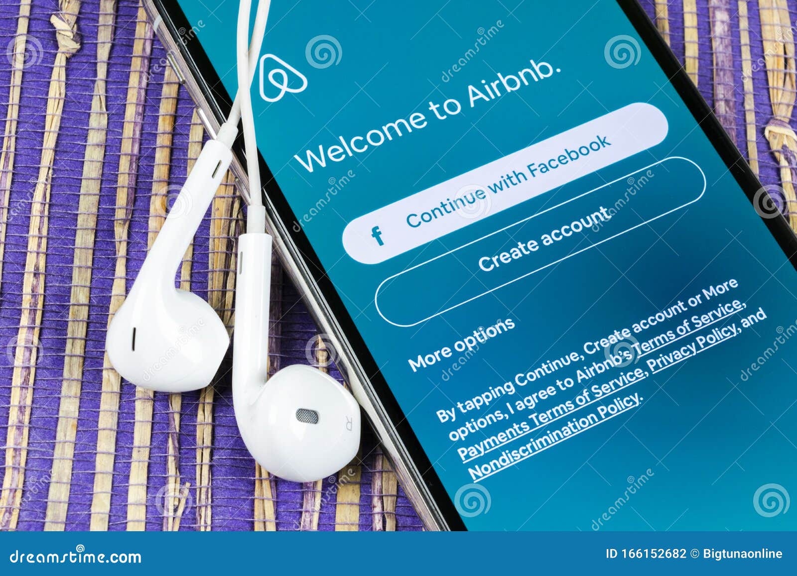 Airbnb Application Icon On Apple IPhone X Screen Close up Airbnb Application Icon On Apple IPhone X Screen Close up