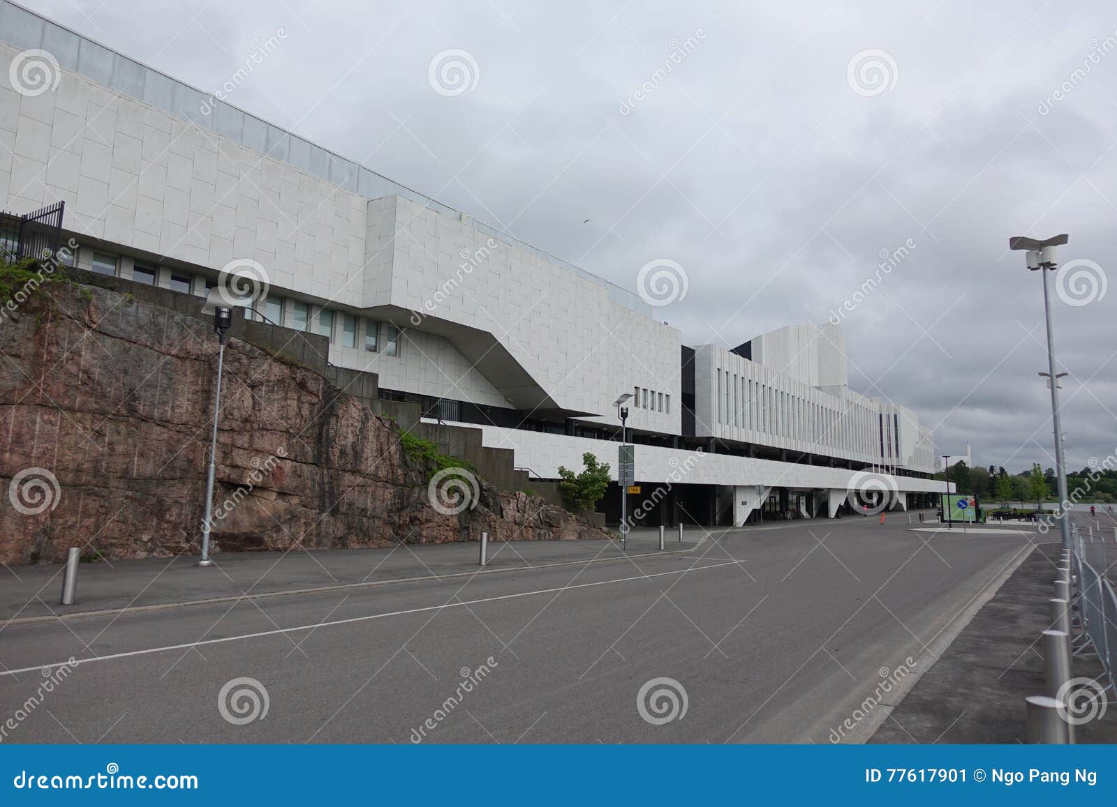 helsinki - 28 may: finlandia hall in helsinki, finland on 28 may 2016