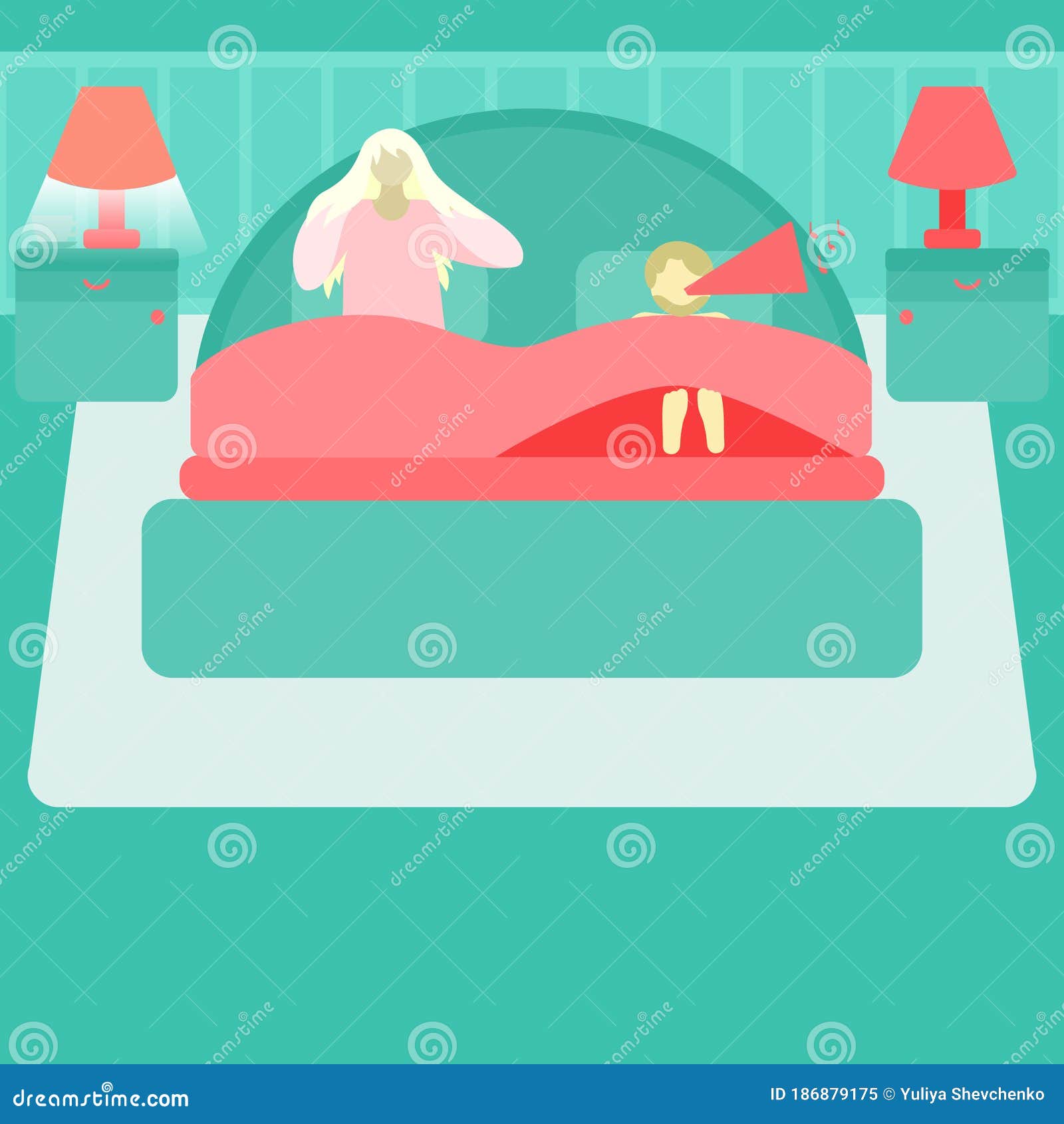 Hembra Incansable Durmiendo Causada Por Pareja Ronquida Ilustración del Vector - Ilustración de persona, soledad: 186879175 Hembra Incansable Durmiendo Causada Por Pareja Ronquida Ilustración del Vector - Ilustración de persona, soledad: 186879175