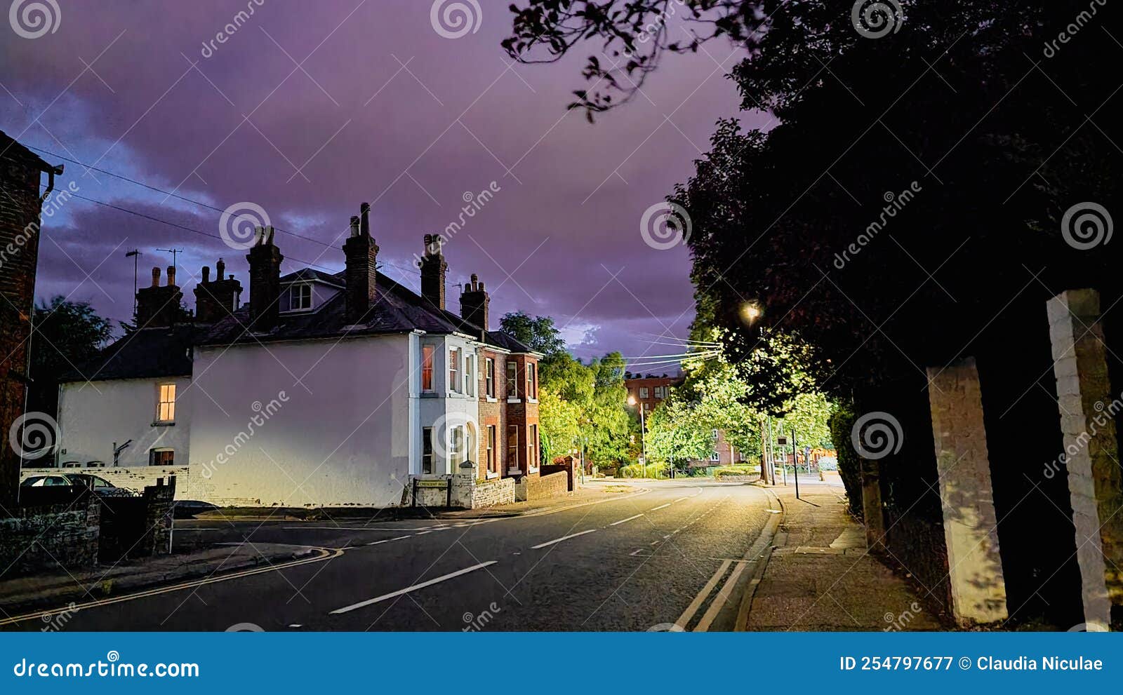 Hemel Hempstead, UK stock image. Image of night, hemel 254797677