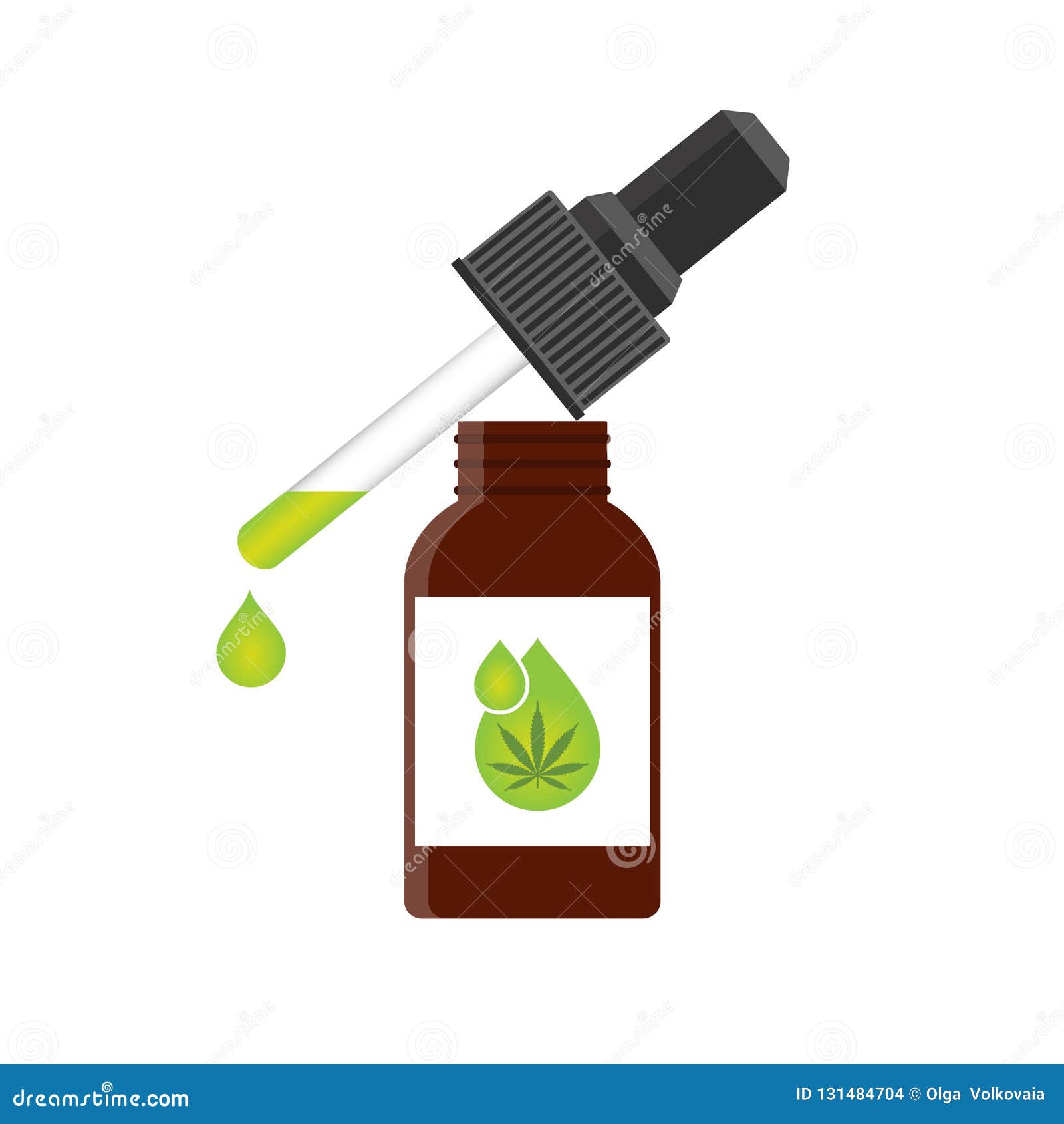 Download Hemp Oil In A Bottle. CBD Oil Cannabis Extract. Medical Marijuana. Mock Up Of Cannabis Oil. Icon ...