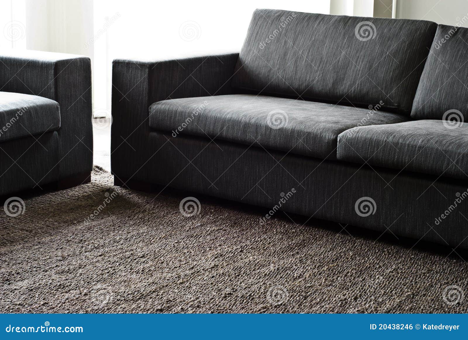 Hemp Rug and Fabric Couch Setting Stock Photo Image of home, lounge