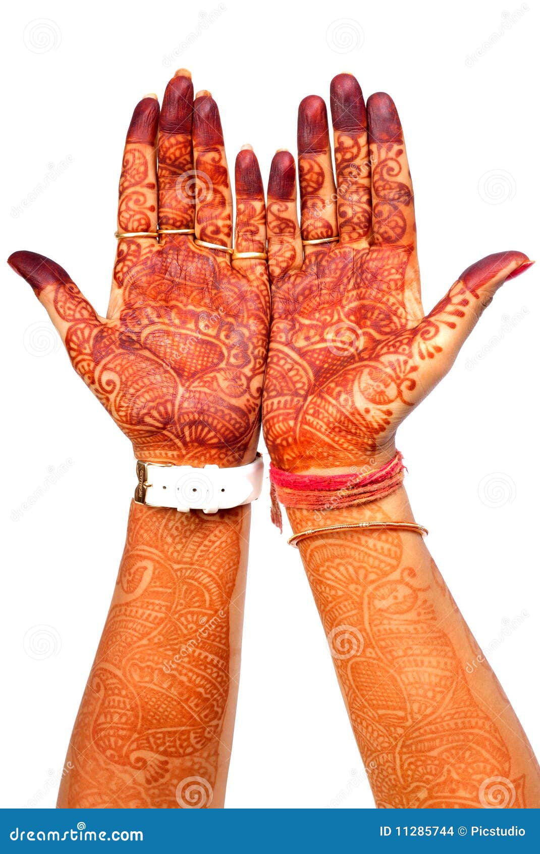 Henna hands stock photo. Image of bride, mehndi, isolated 11285744
