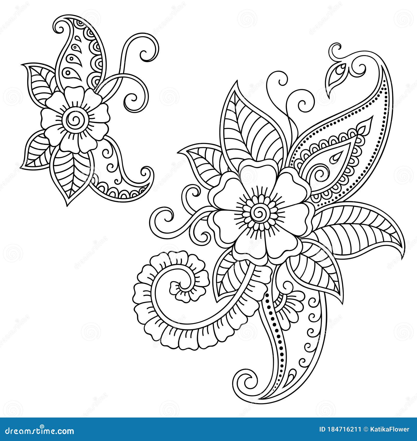 116,307 Henna Tattoo Flower Template Images, Stock Photos & Vectors |  Shutterstock