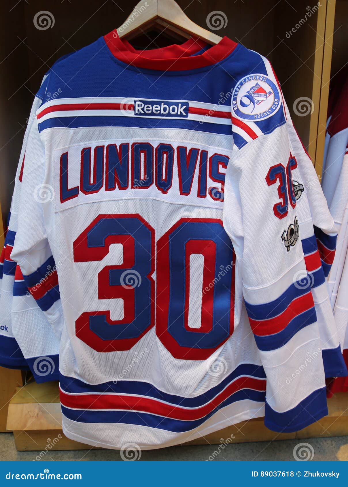 Lundqvist rangers jersey