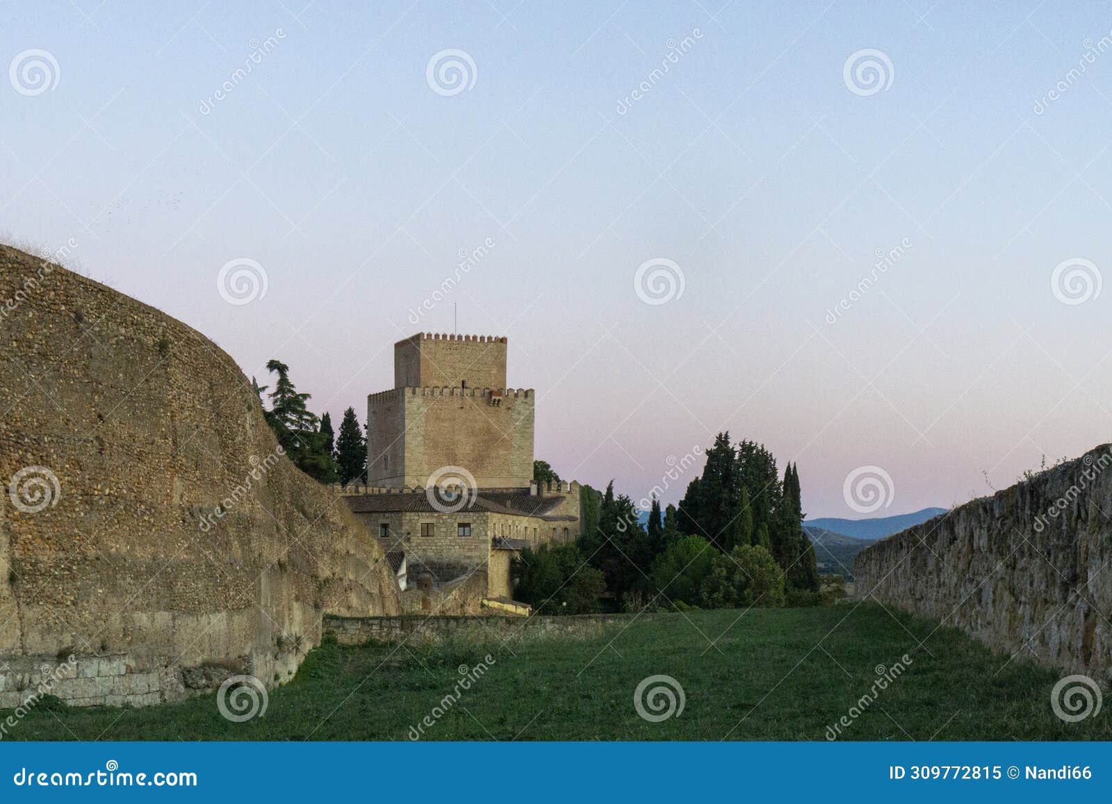 henry ii's castle (14th century). today it is the headquarters of a parador de turismo. ciudad rodrigo, spain.