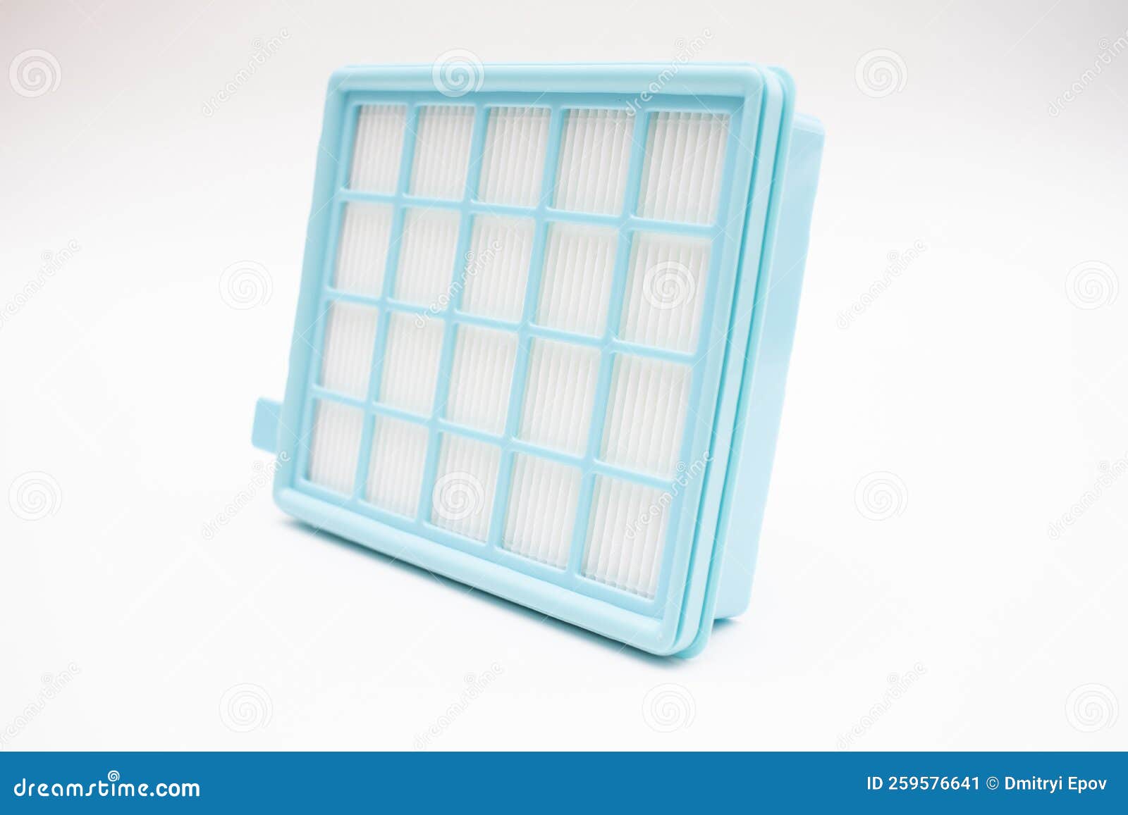 HEPA Filter for a Vacuum Cleaner on a White Background Stock Image
