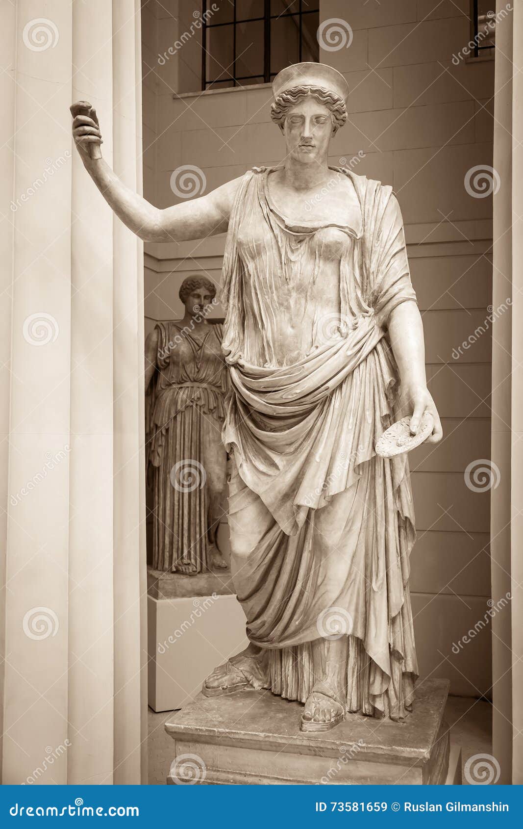 Hera La Deesse Du Grec Ancien Image Stock Image Du Culture Monument