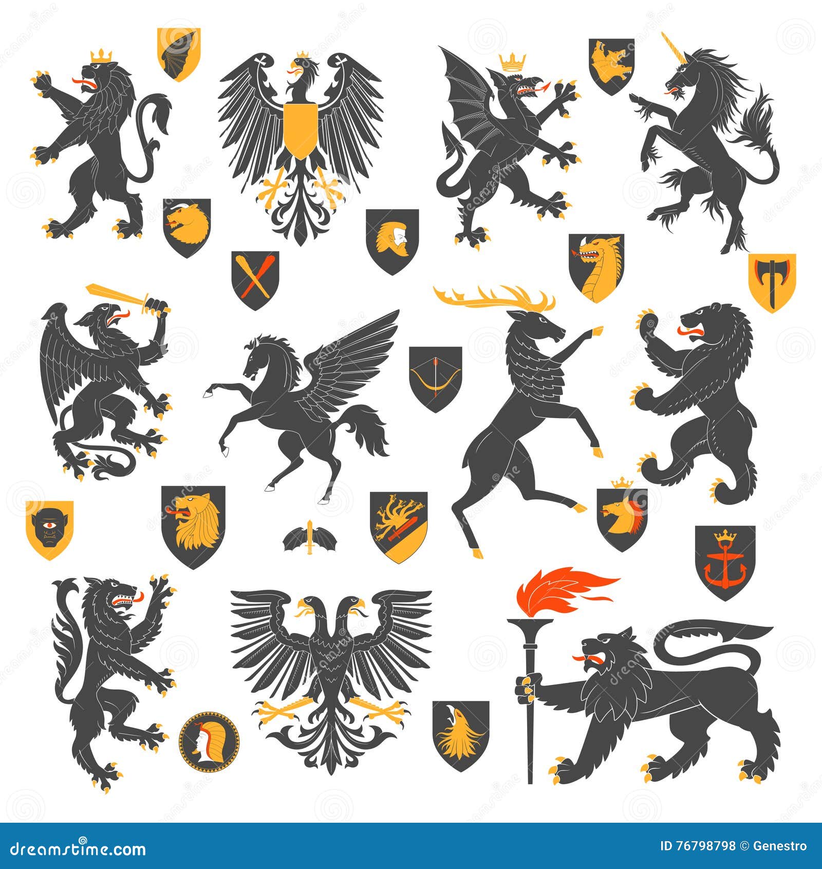 heraldic animals and s