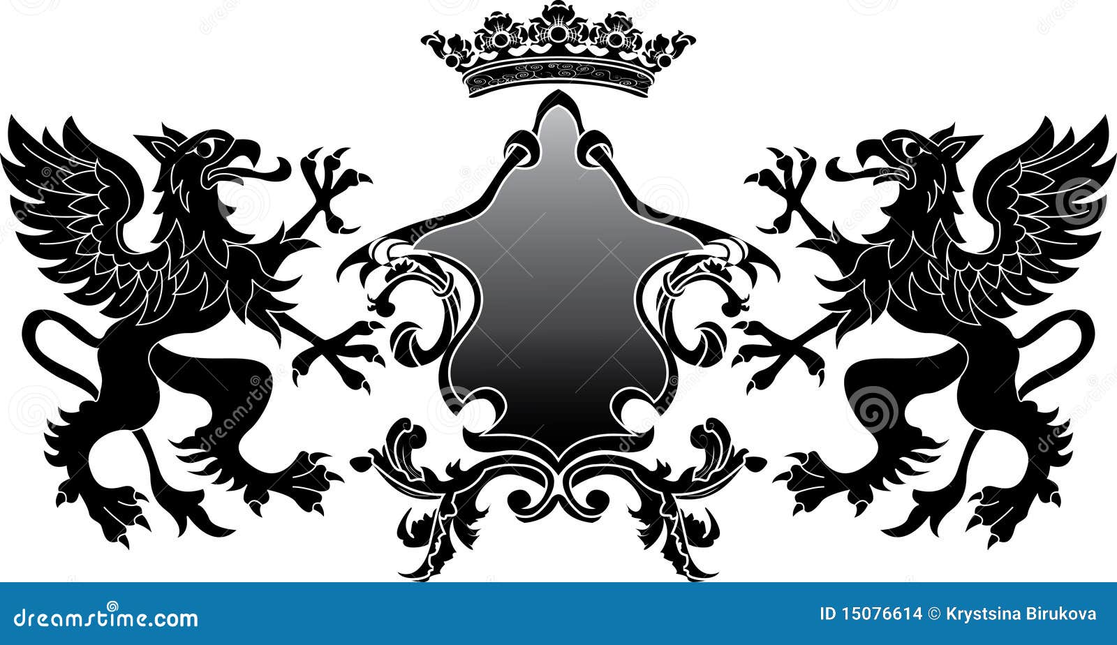 Heraldic Griffin Banner Stock Images - Image: 15076614