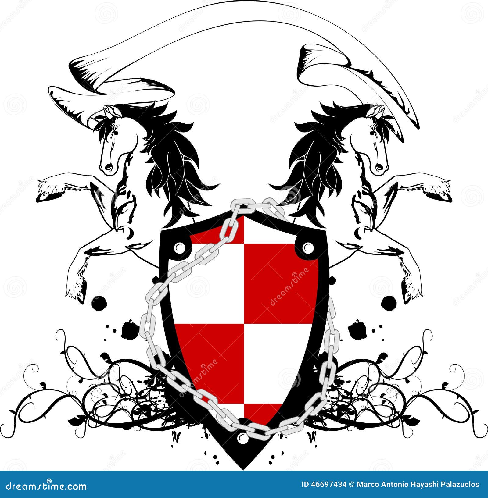 Heraldic Crest Coat of Arms Shield