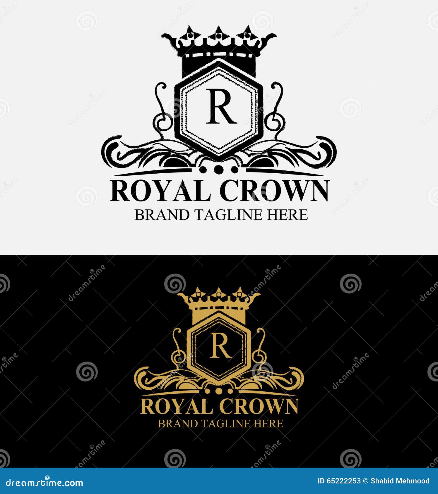 heraldic royal crest crown logo scalable vector files everything editable everything resizable easy to edit color text free 65222253